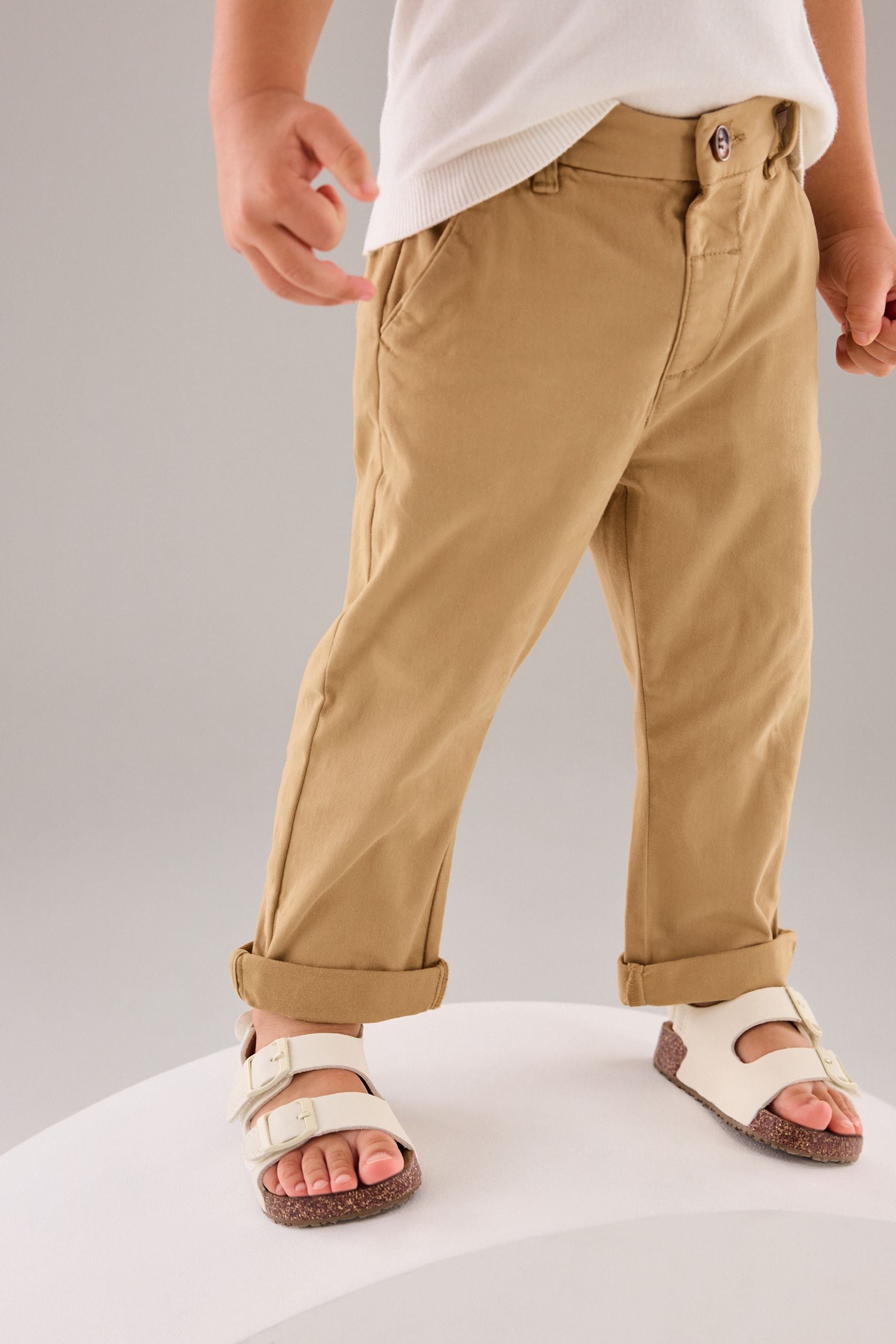 Ochre Yellow Stretch Chinos Trousers (3mths-7yrs)