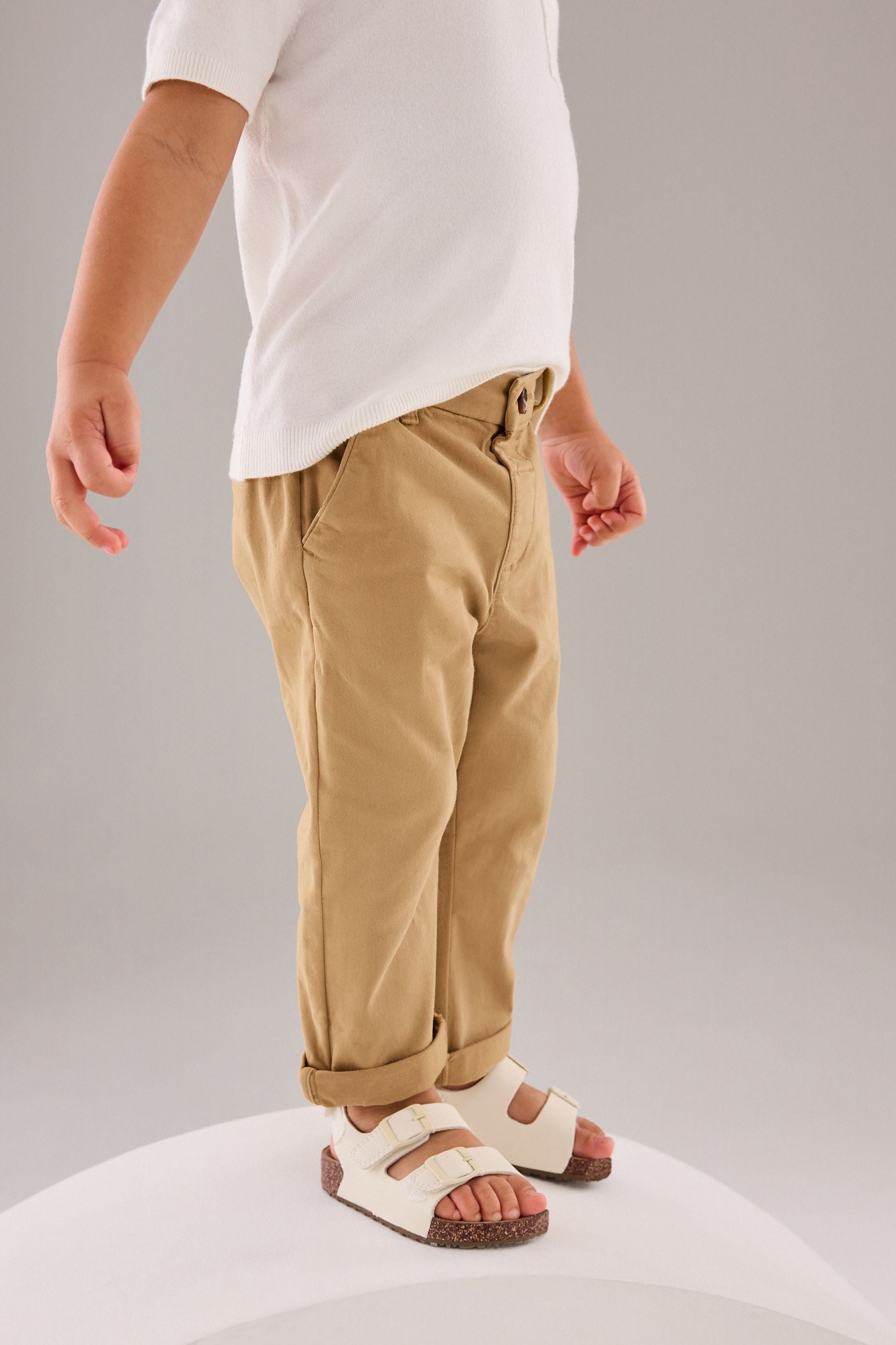 Ochre Yellow Stretch Chinos Trousers (3mths-7yrs)