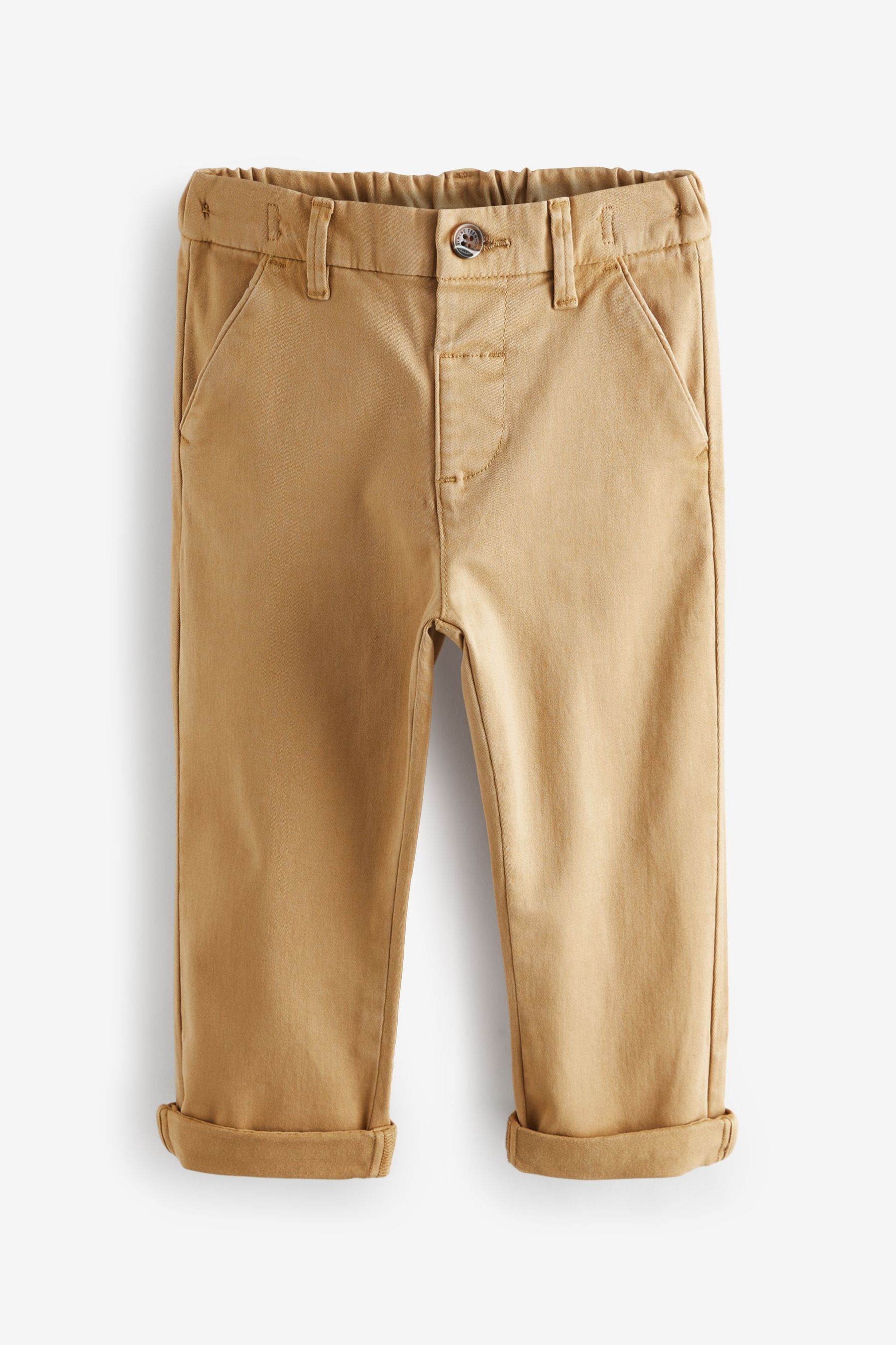 Ochre Yellow Stretch Chinos Trousers (3mths-7yrs)