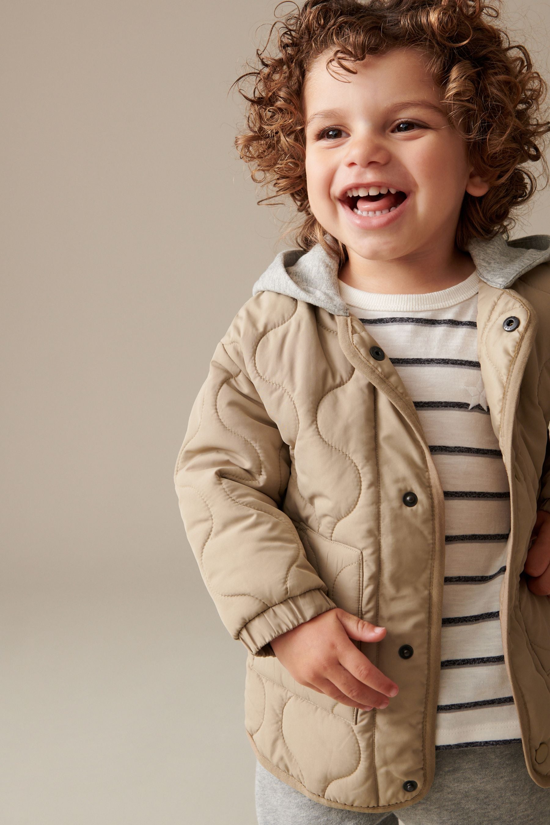 Neutral Quilted Jacket (3mths-7yrs)