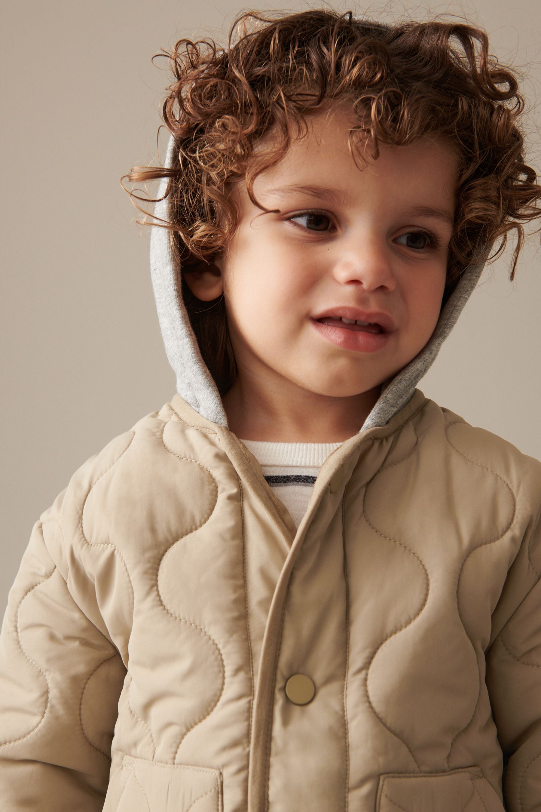 Neutral Quilted Jacket (3mths-7yrs)