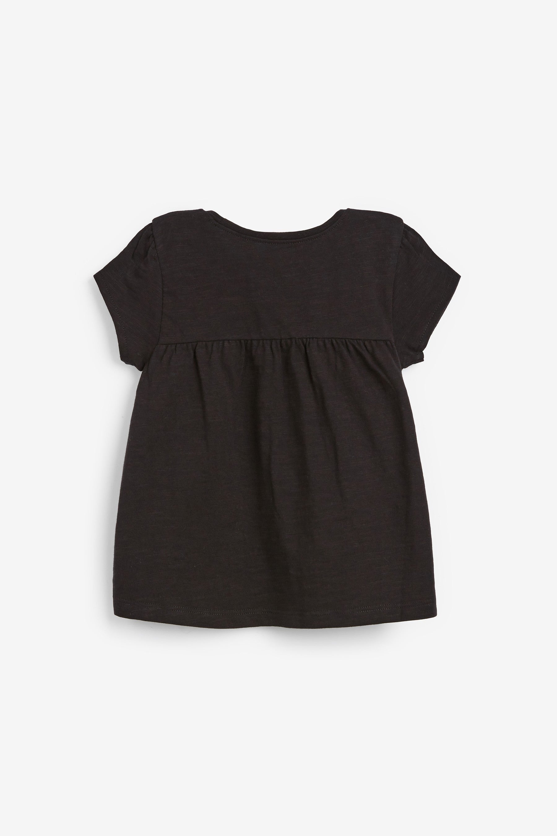 Black Cotton T-Shirt (3mths-7yrs)