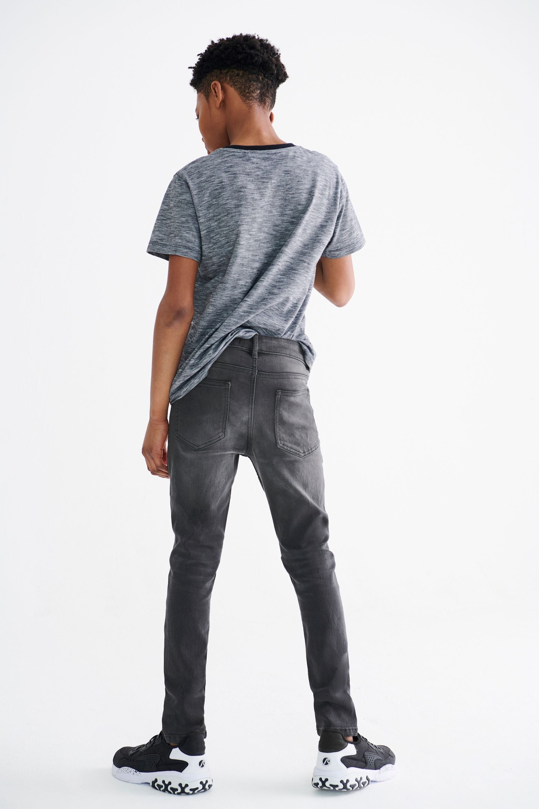 Grey Denim Cotton Rich Stretch Jeans (3-16yrs)