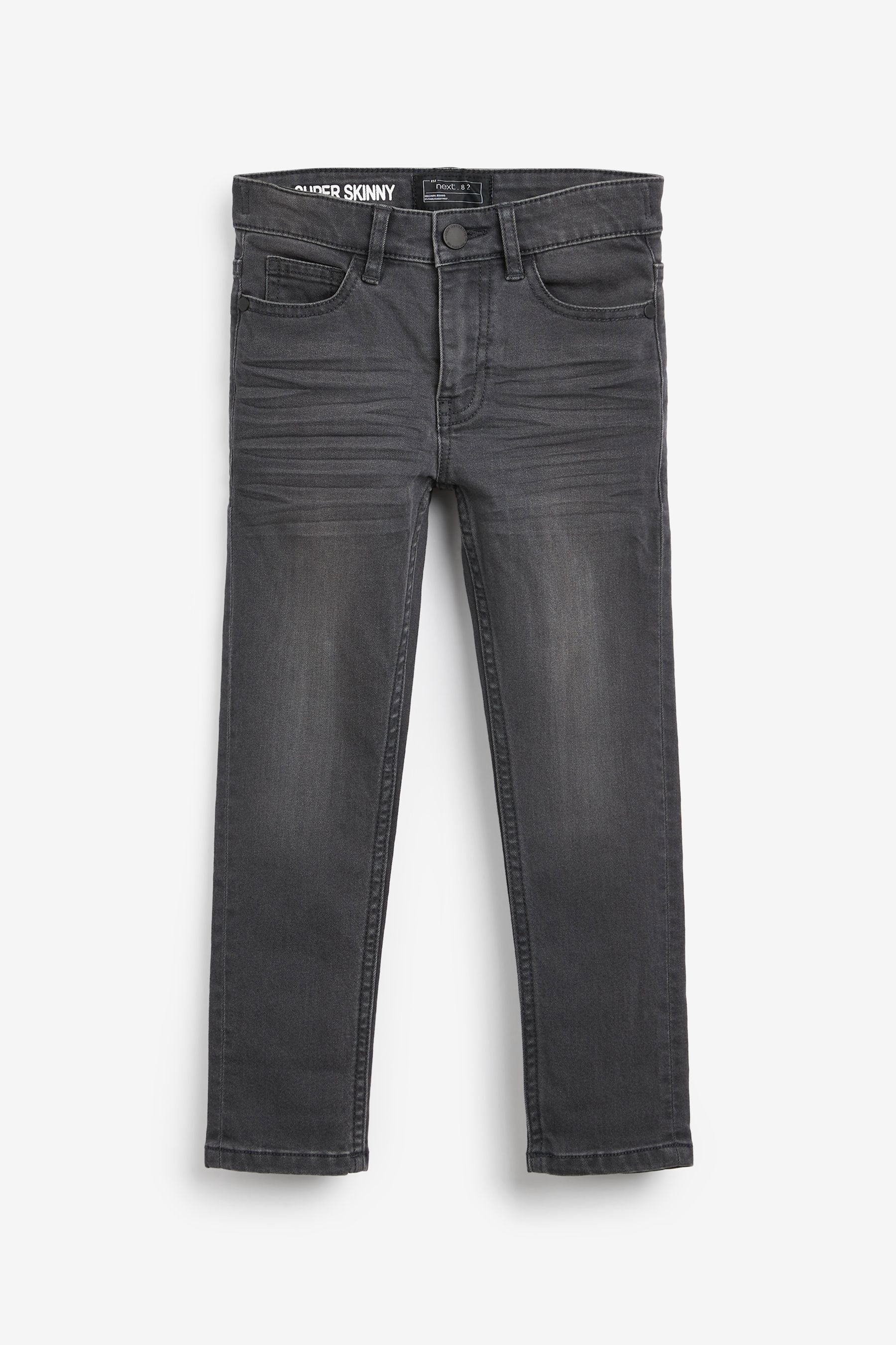 Grey Denim Cotton Rich Stretch Jeans (3-16yrs)