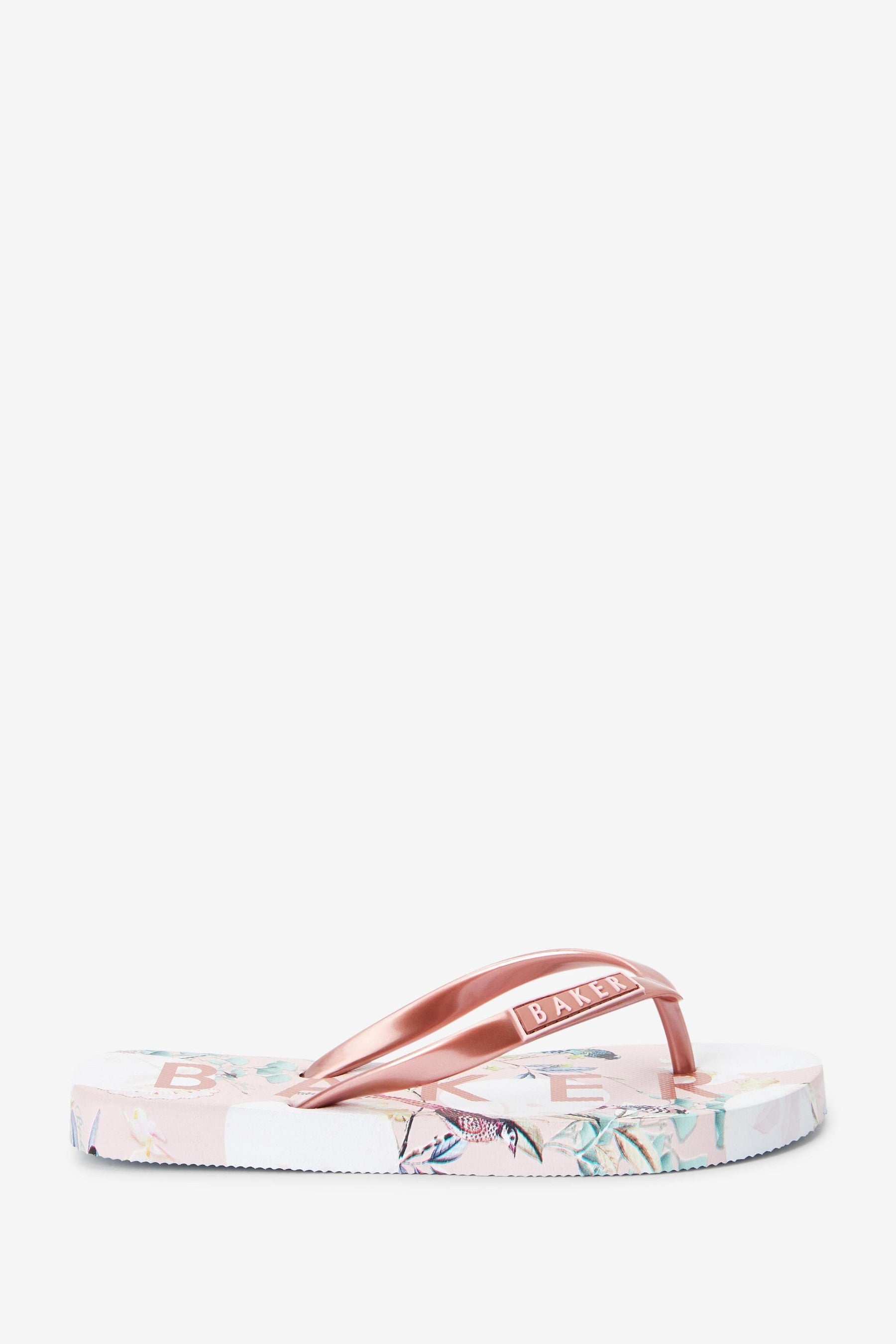 Baker by Ted Baker Floral Printed Flip Flops