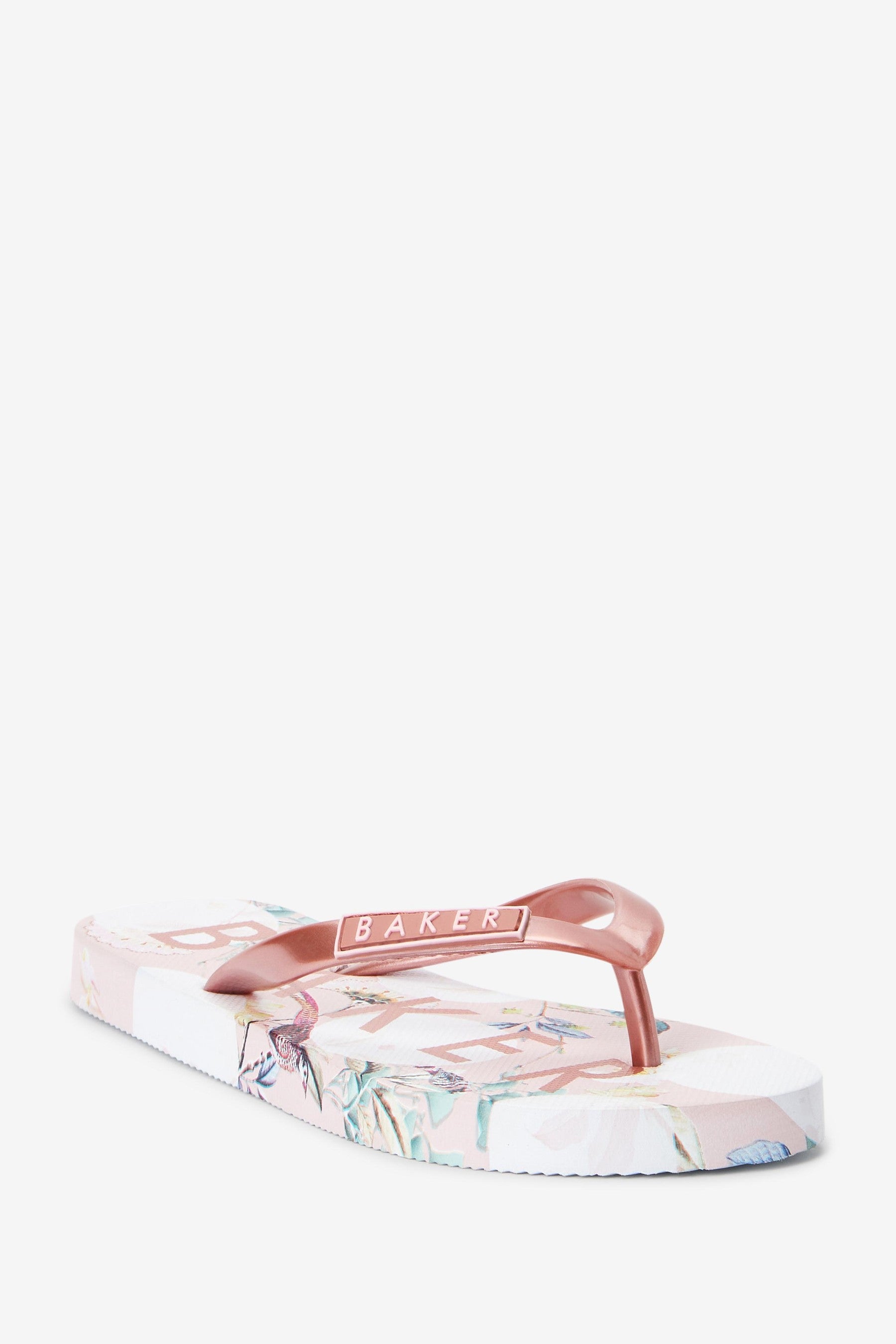 Baker by Ted Baker Floral Printed Flip Flops