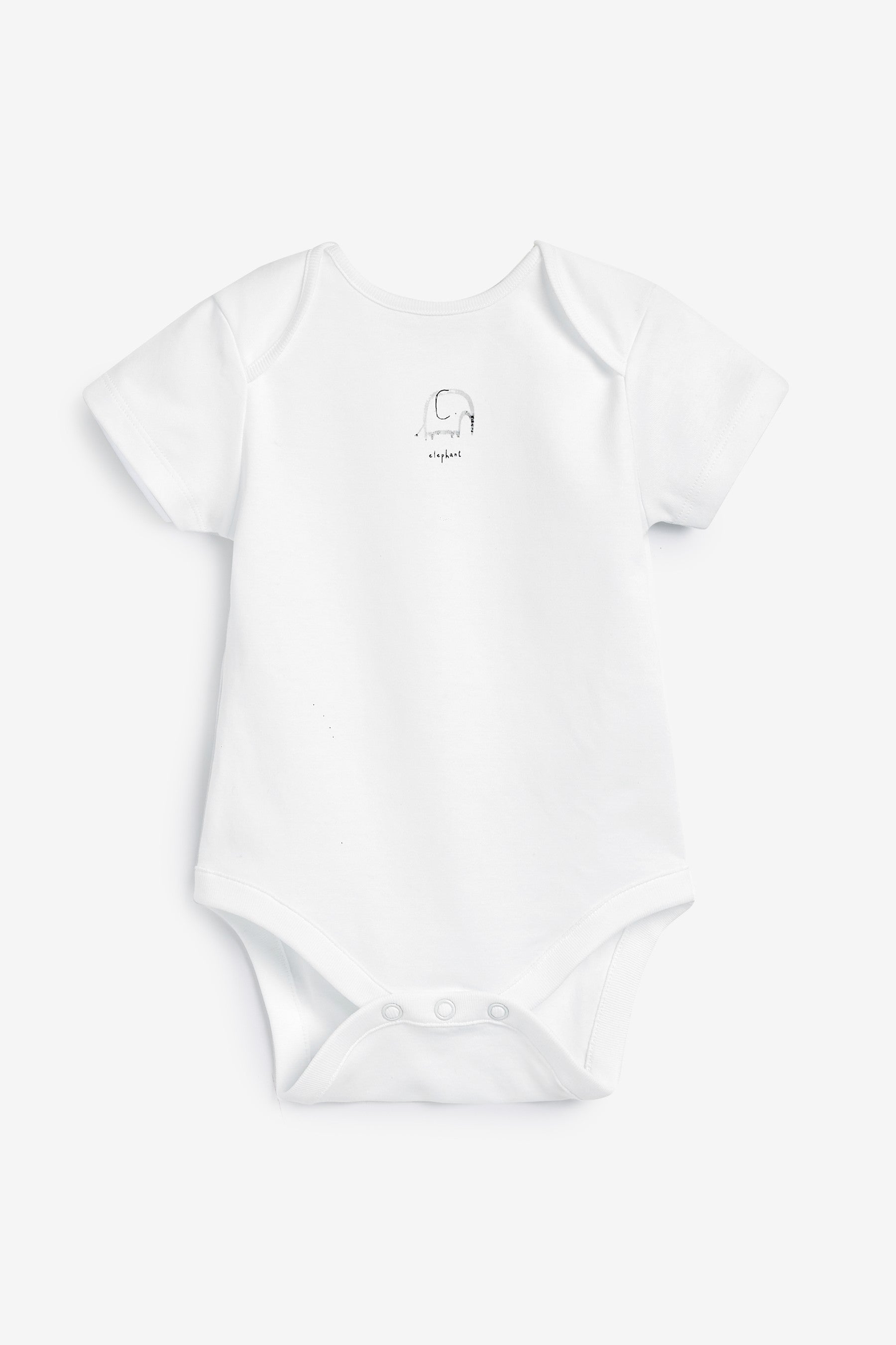 White Character Baby 7 Pack Cotton Short Sleeve Bodysuits (0mths-3yrs)