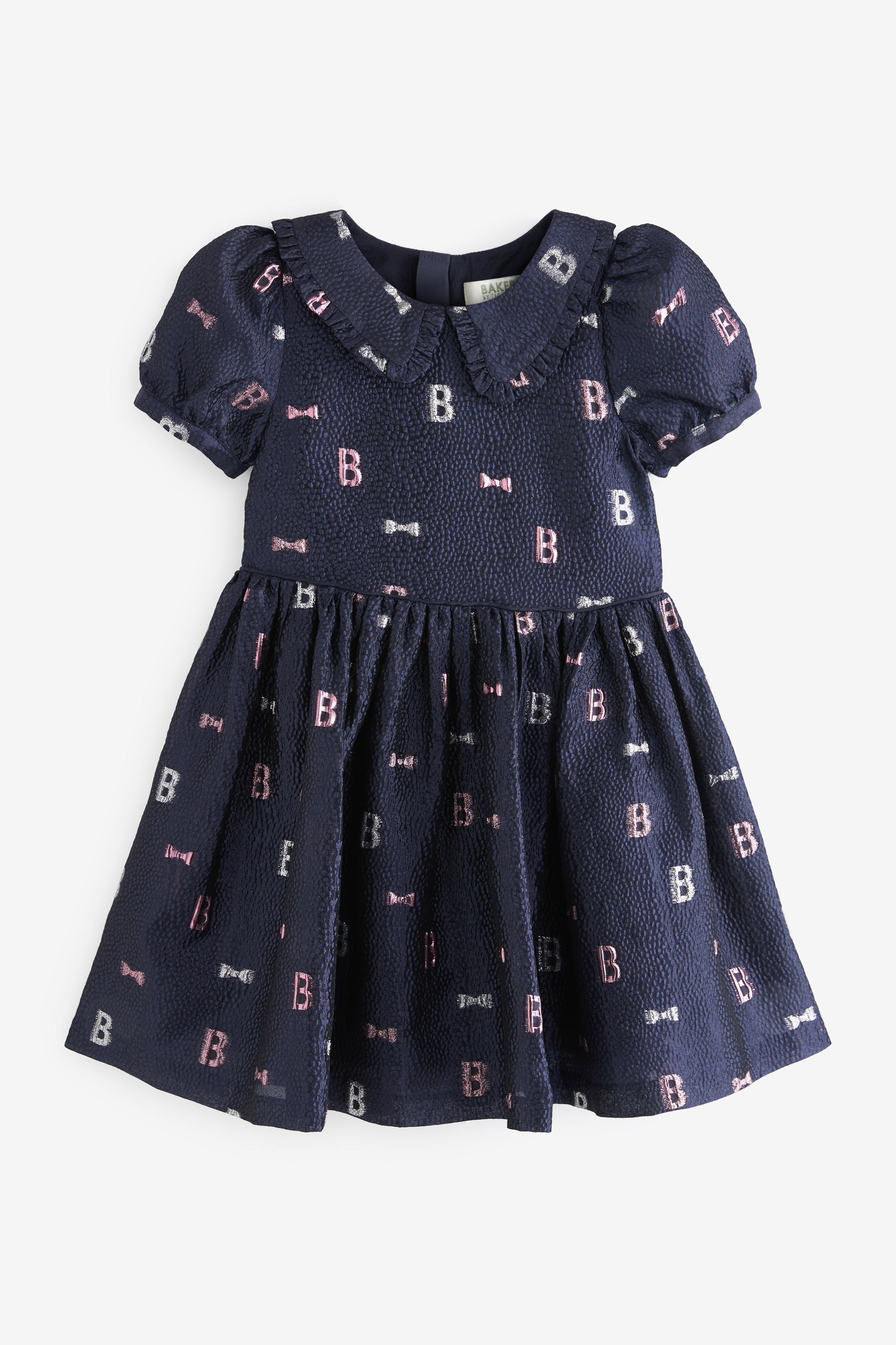 Navy Baker by Ted Baker Navy Cloque Dress