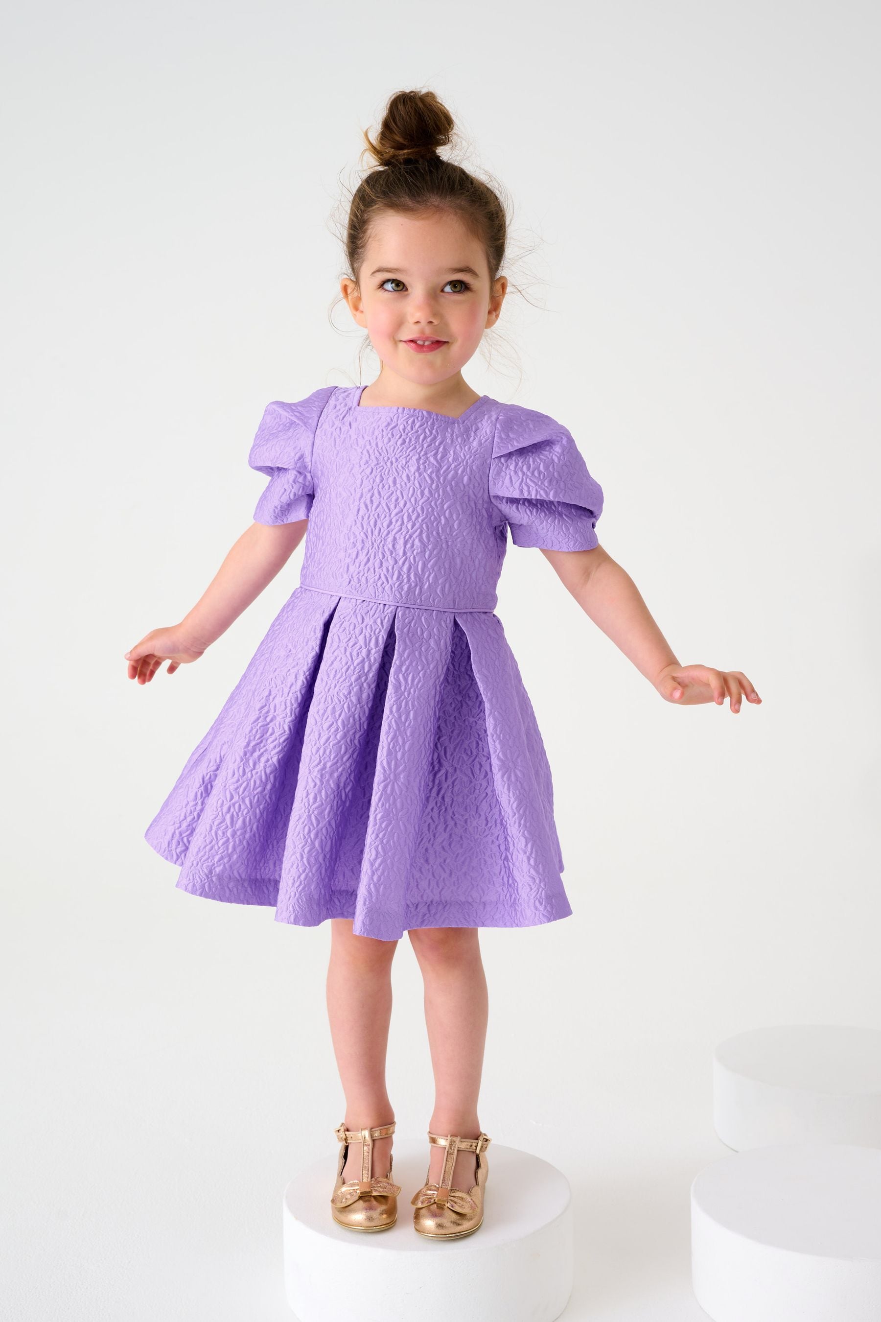 Lilac Purple Baker by Ted Baker Lilac Purple Cloque Dress