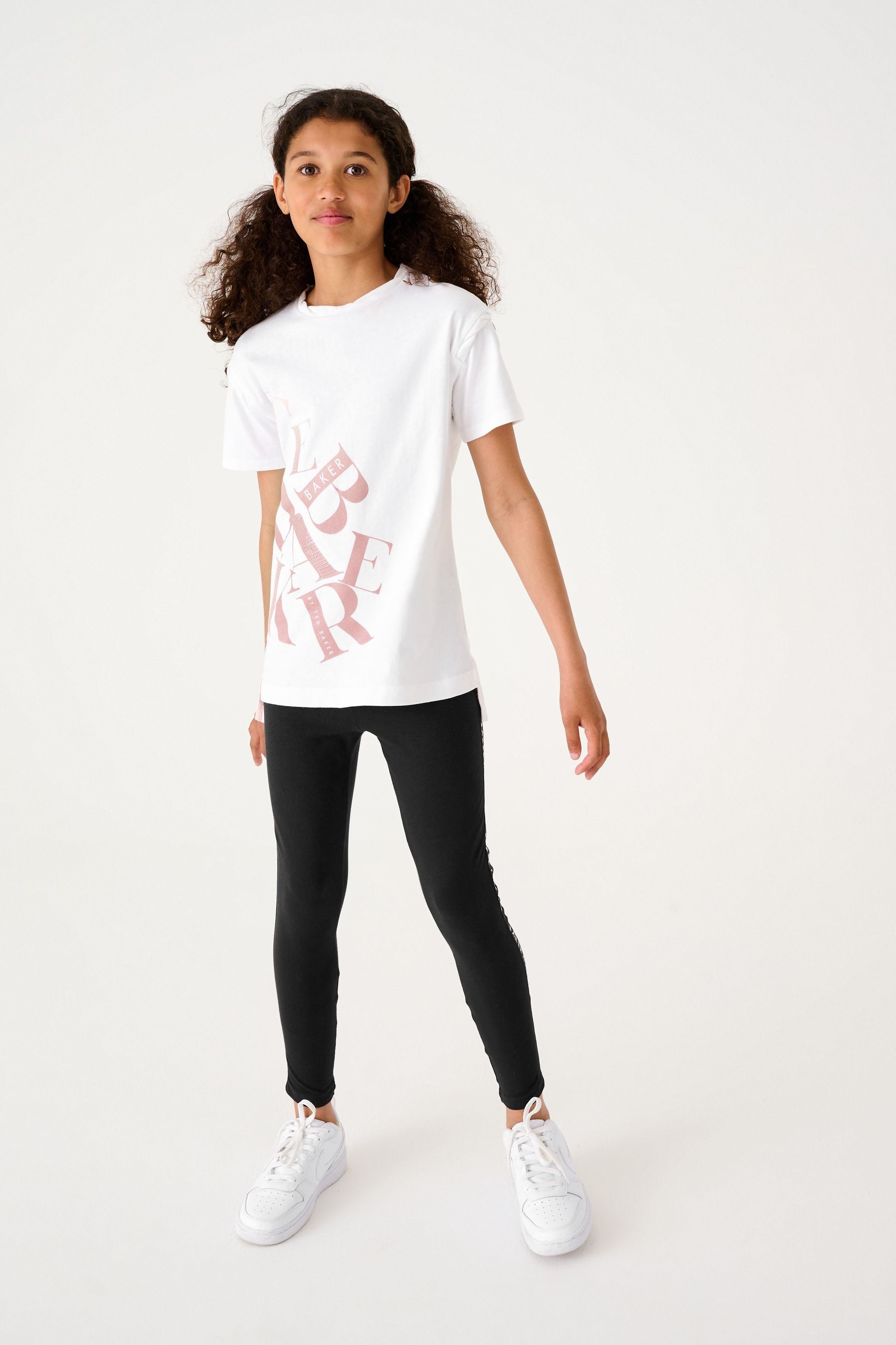 Pink Baker by Ted Baker Pink Legging And Stencil T-Shirt Set