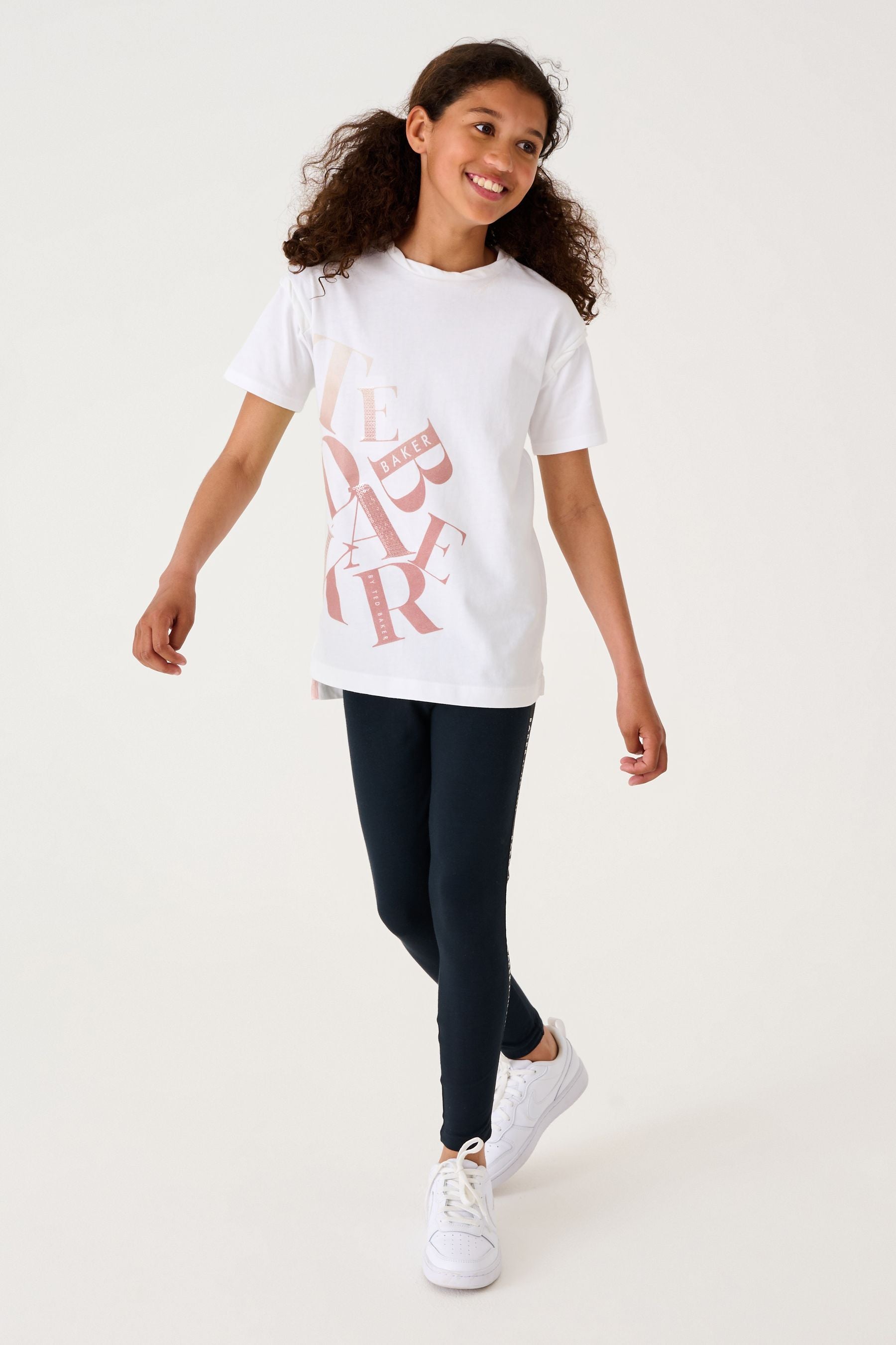 Pink Baker by Ted Baker Pink Legging And Stencil T-Shirt Set