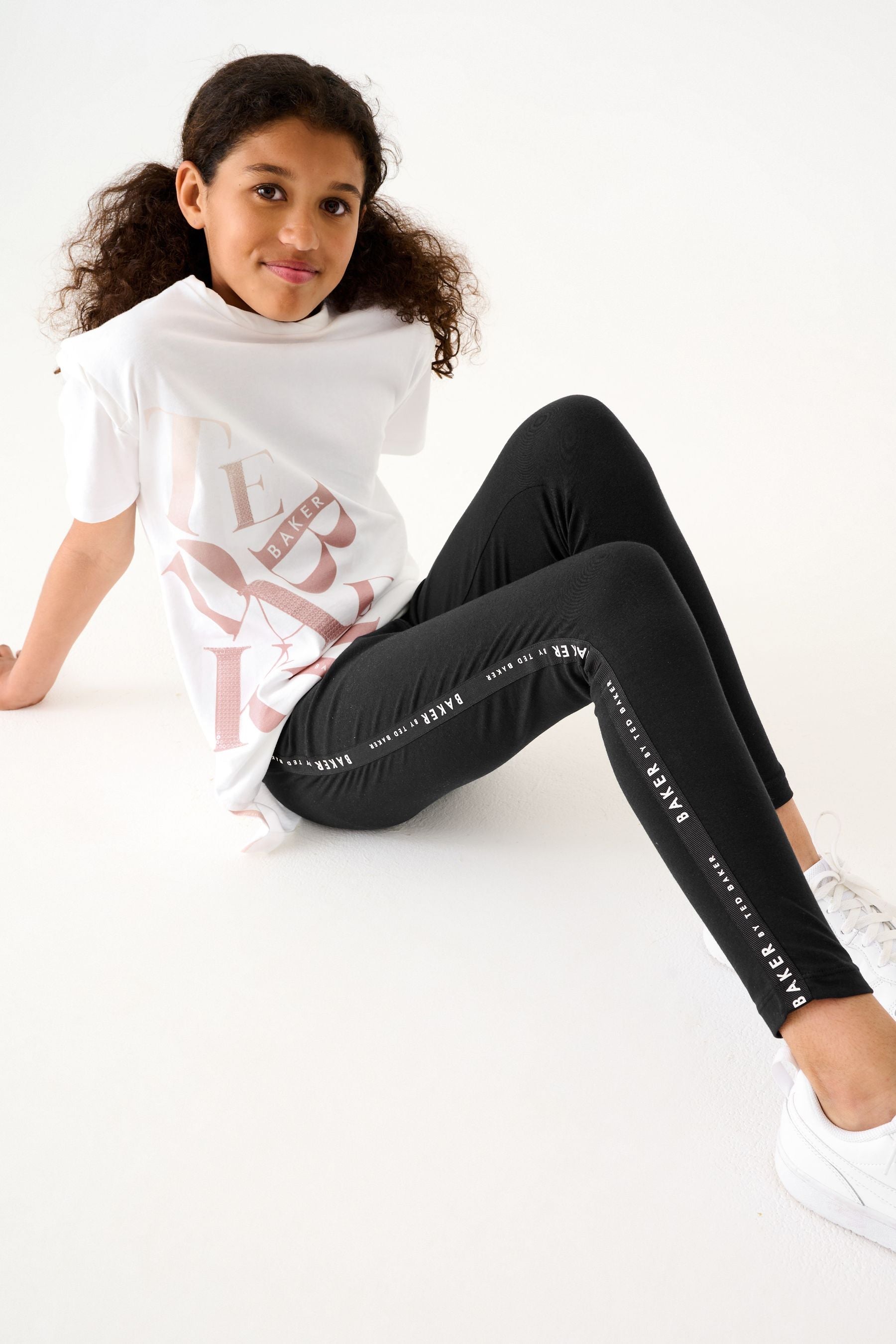 Pink Baker by Ted Baker Pink Legging And Stencil T-Shirt Set