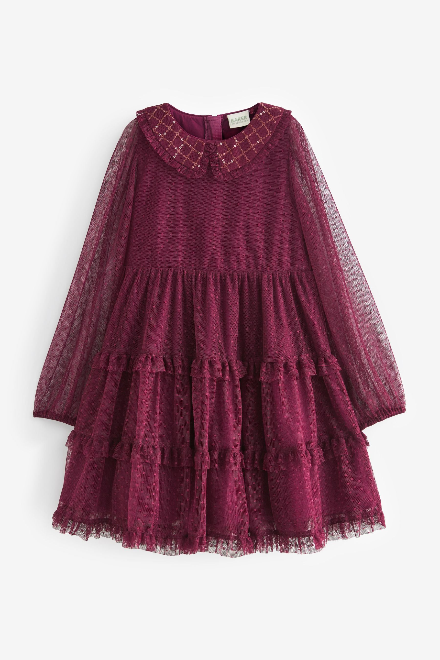 Plum Purple Baker by Ted Baker Plum Purple Tulle Dress