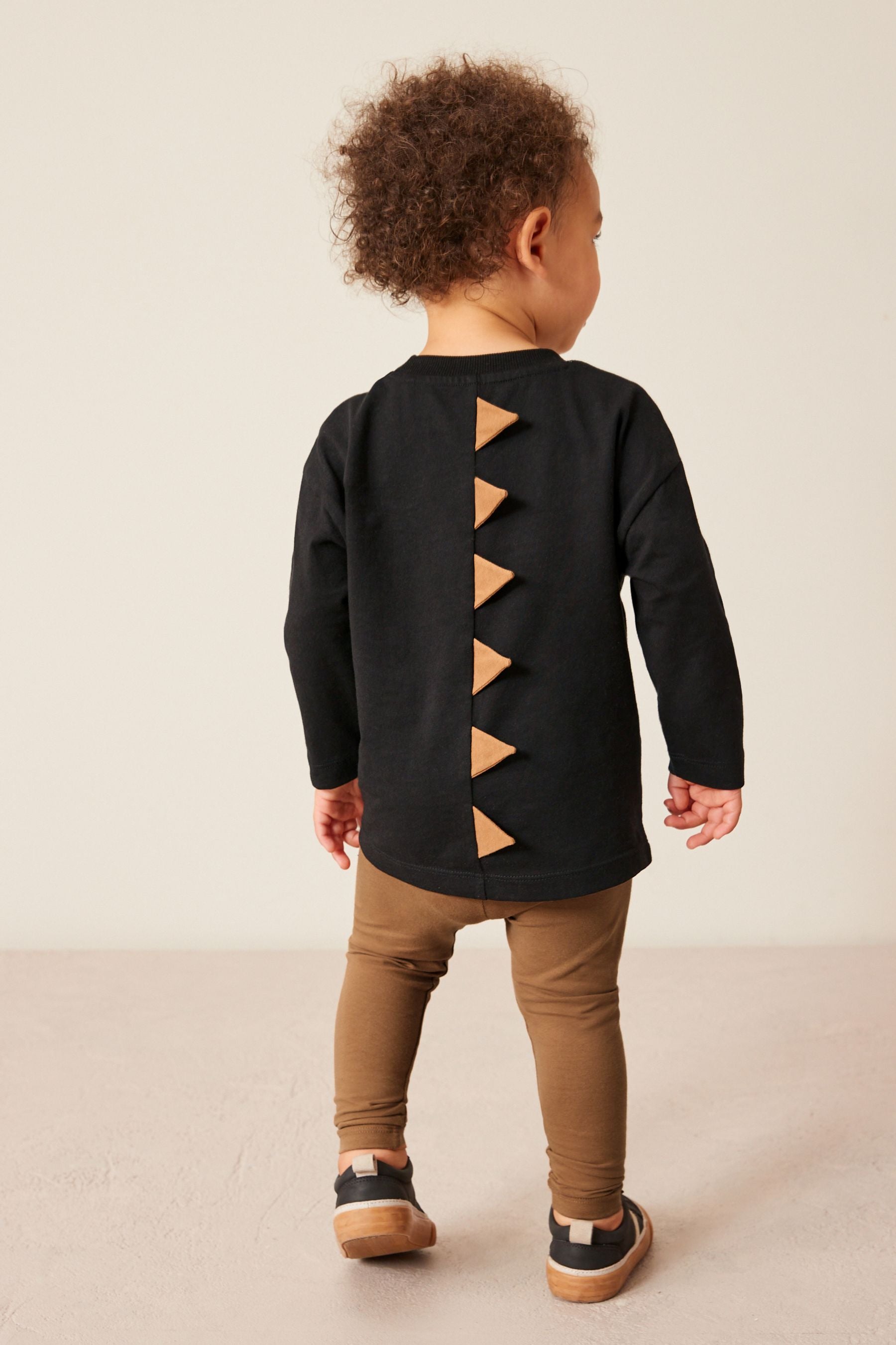 Black/Tan Brown T-Shirts And Joggers 4 Piece Set (3mths-7yrs)