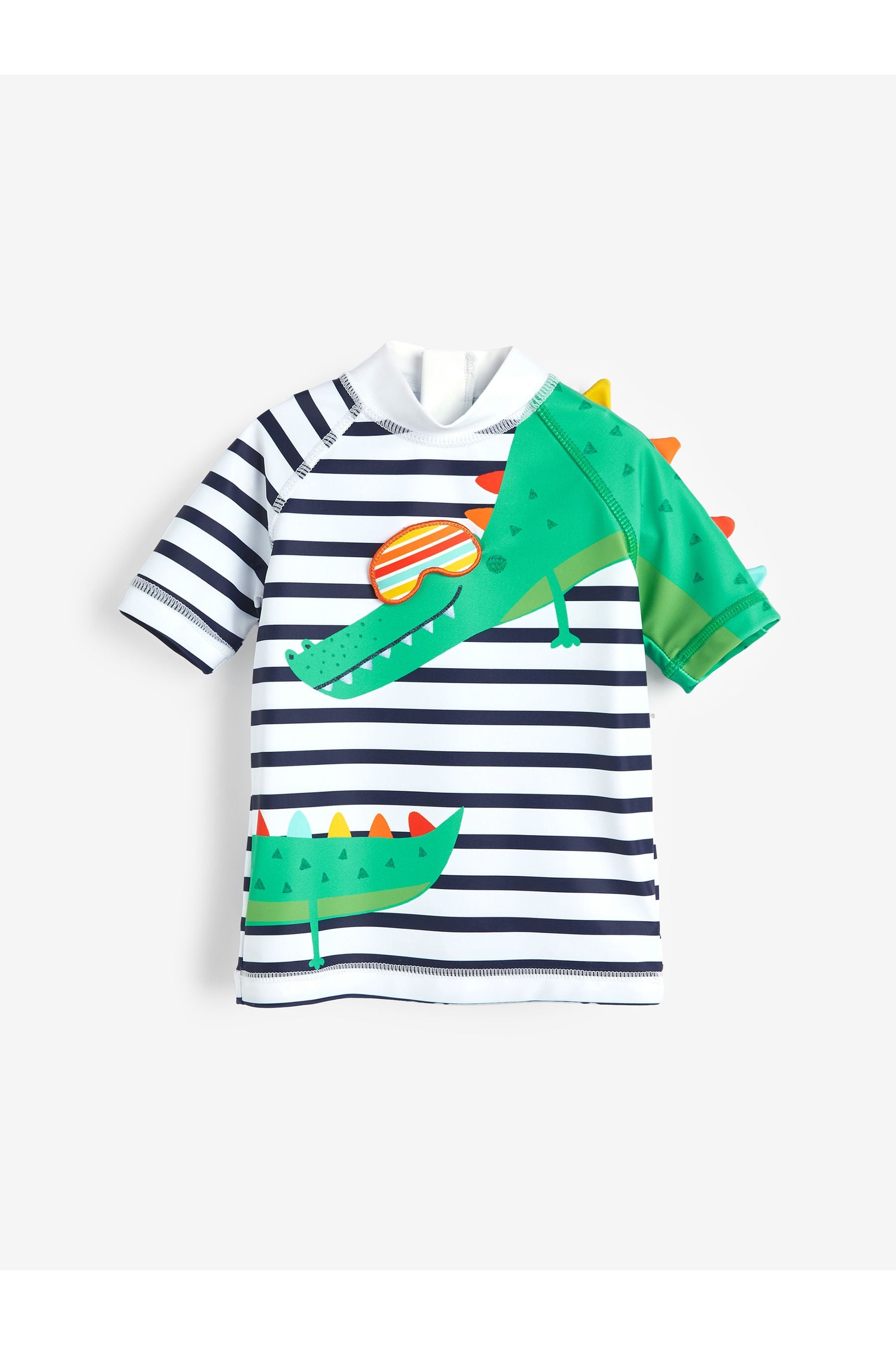 Stripy Crocodile 2 Piece Rash Vest And Shorts Set (3mths-7yrs)