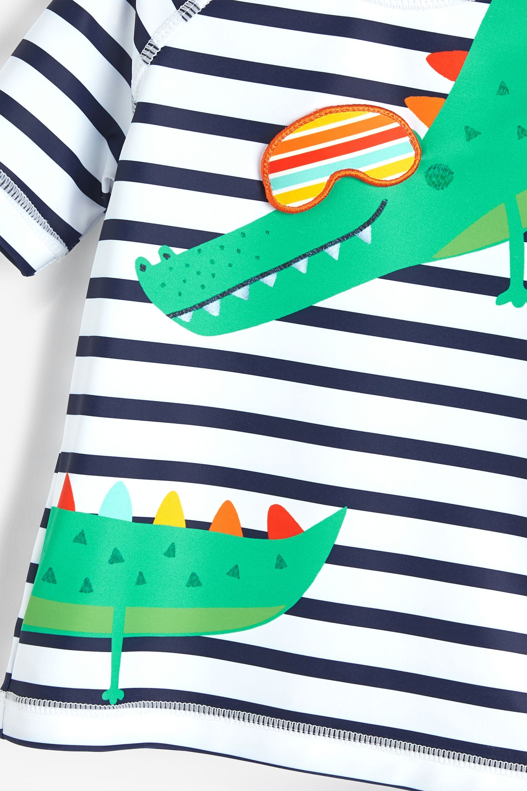 Stripy Crocodile 2 Piece Rash Vest And Shorts Set (3mths-7yrs)