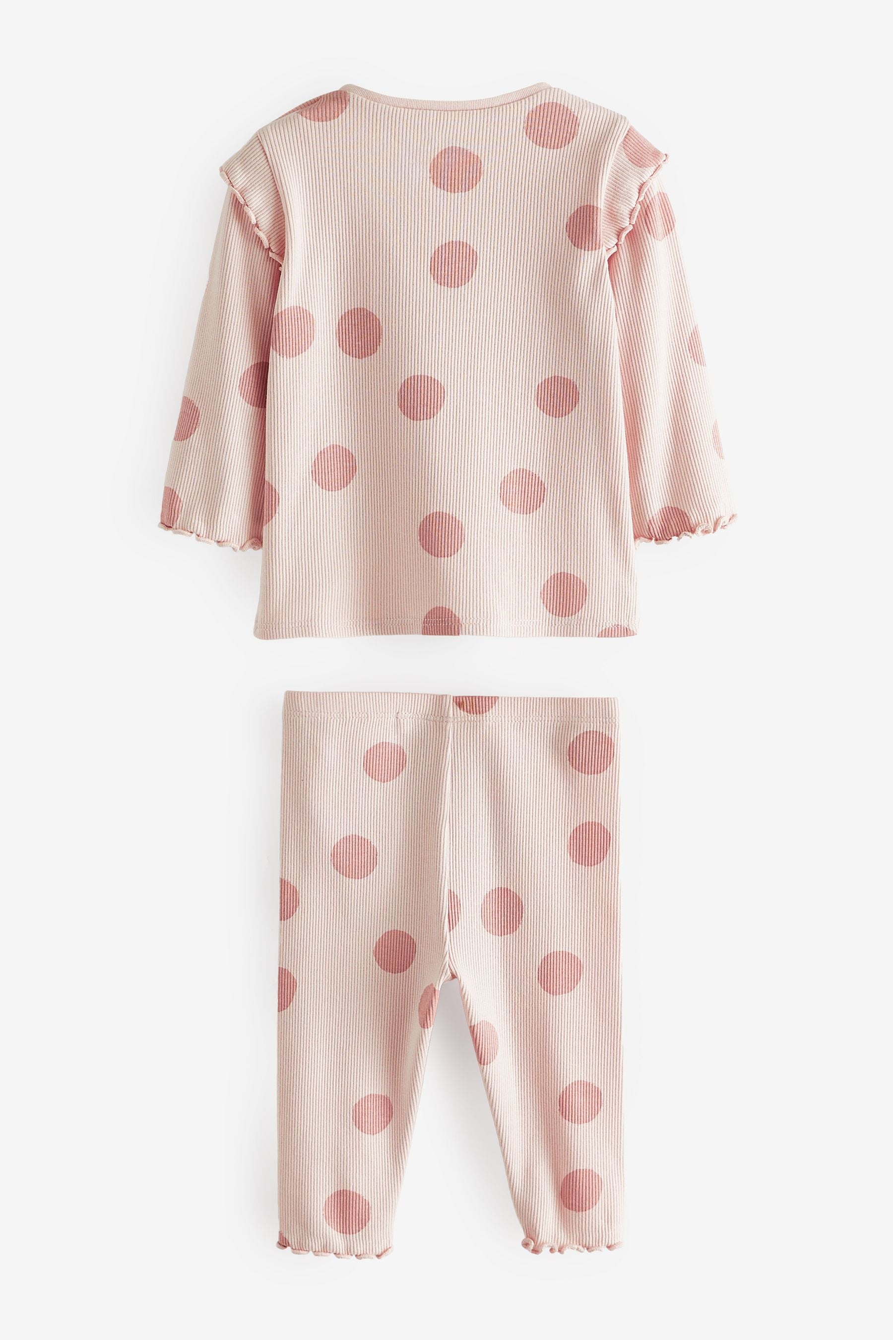 Pink Spot Baby Top And Leggings Set