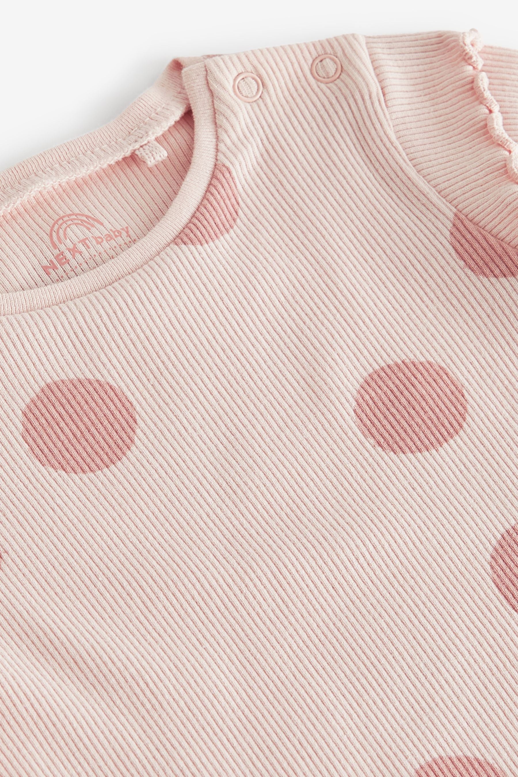 Pink Spot Baby Top And Leggings Set