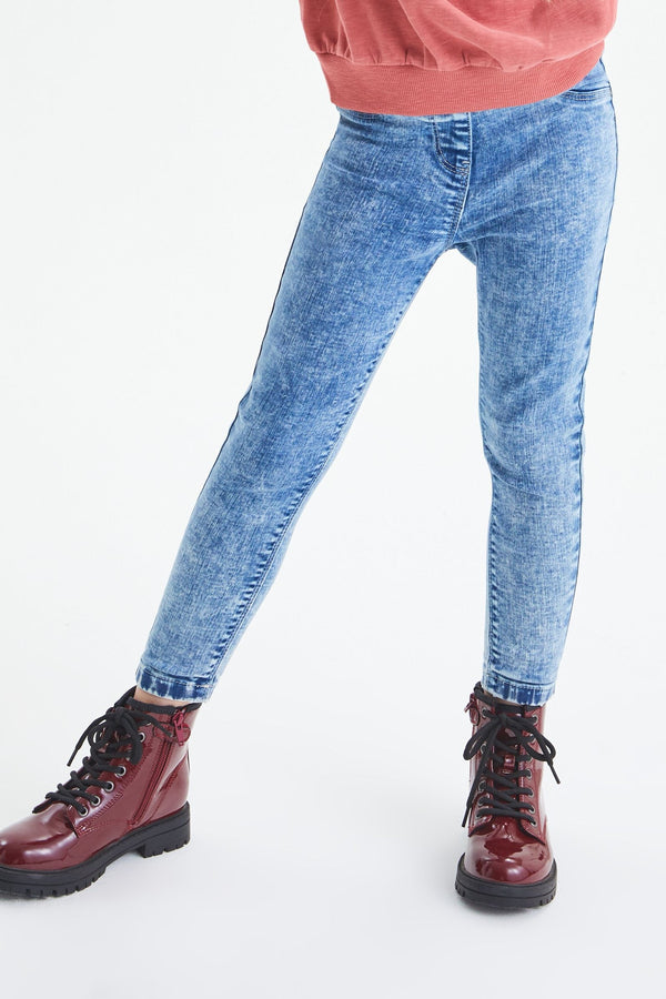 Denim Bleach Wash Jeggings (3-16yrs)