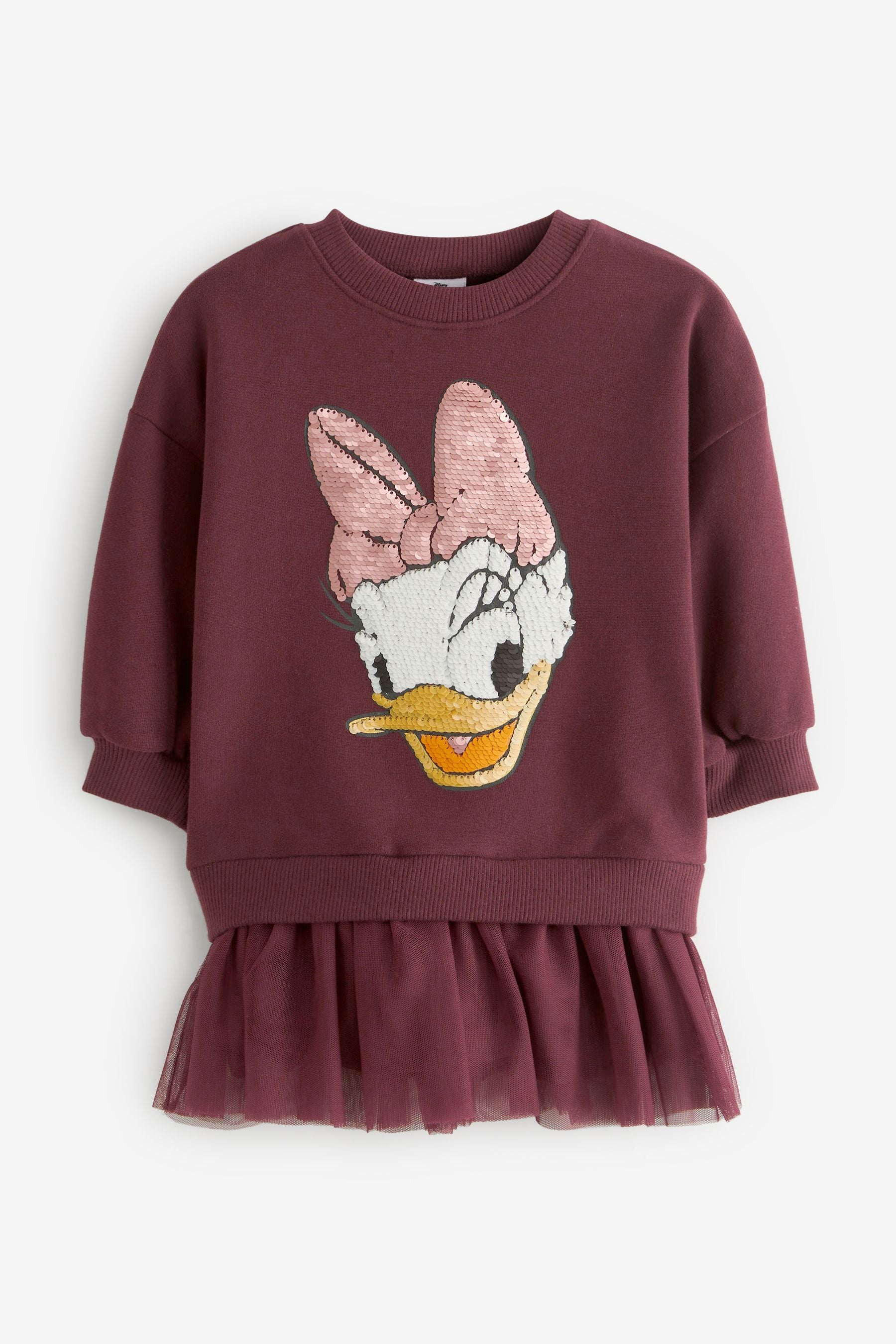 Purple Daisy Duck Disney Sequin Party Dress (3mths-7yrs)