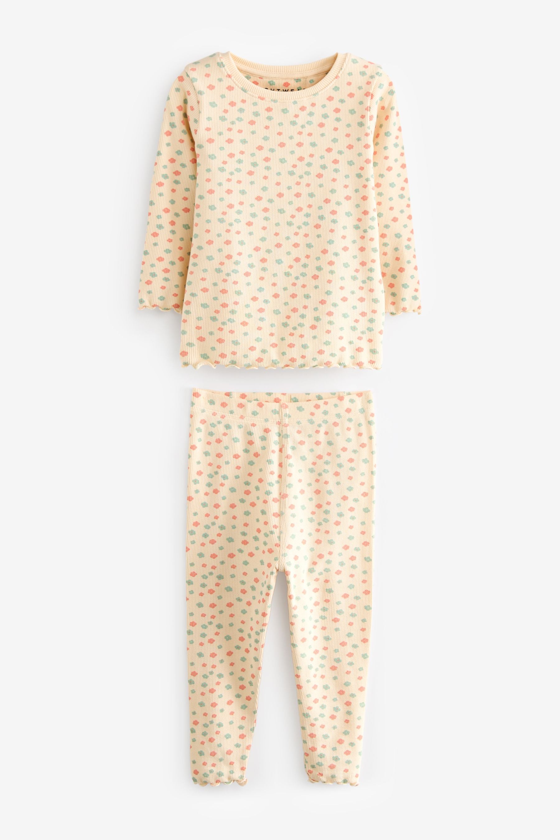 Pink/Cream Ditsy Floral Pyjamas 3 Pack (9mths-16yrs)