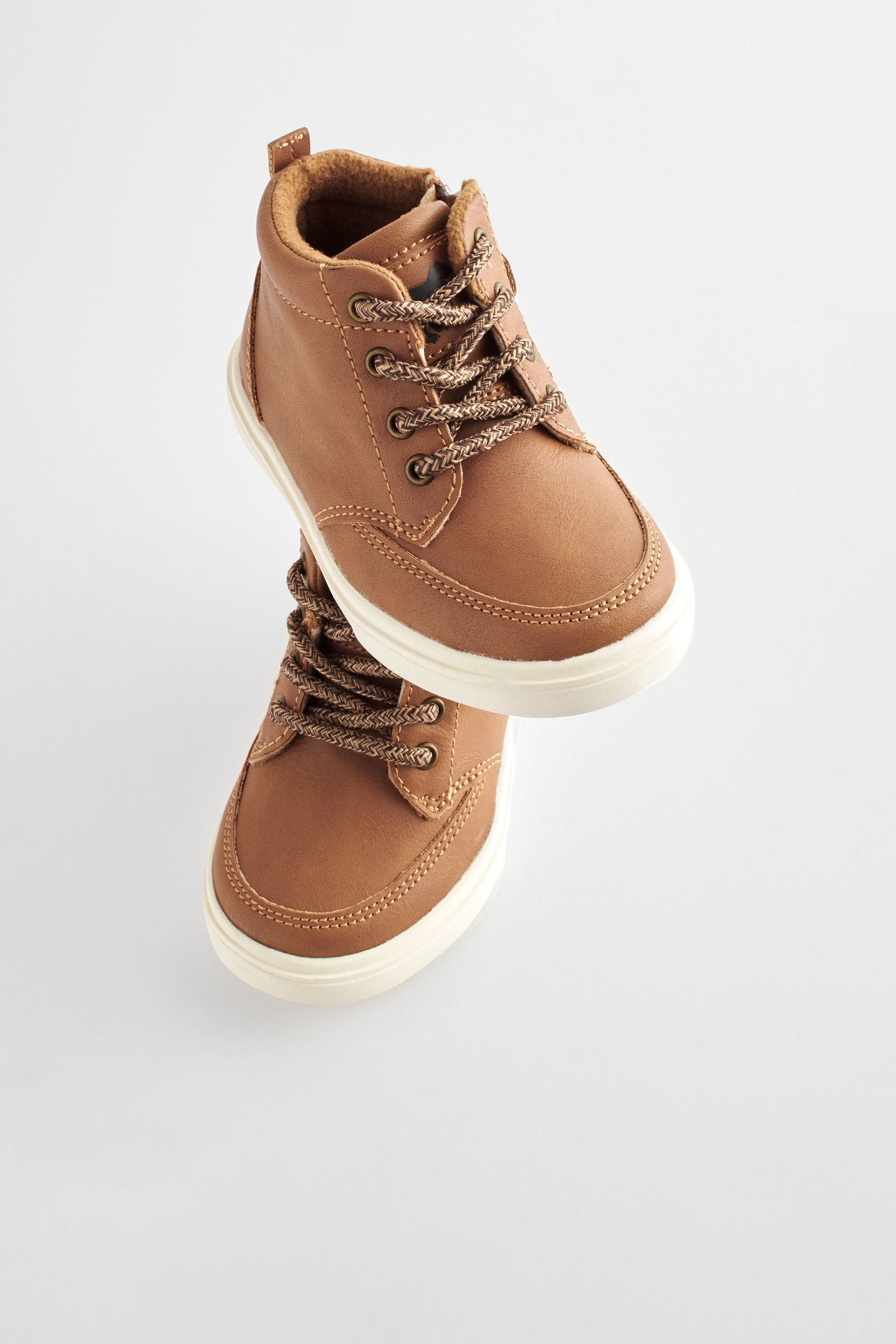 Tan Brown Warm Lined Chukka Boots