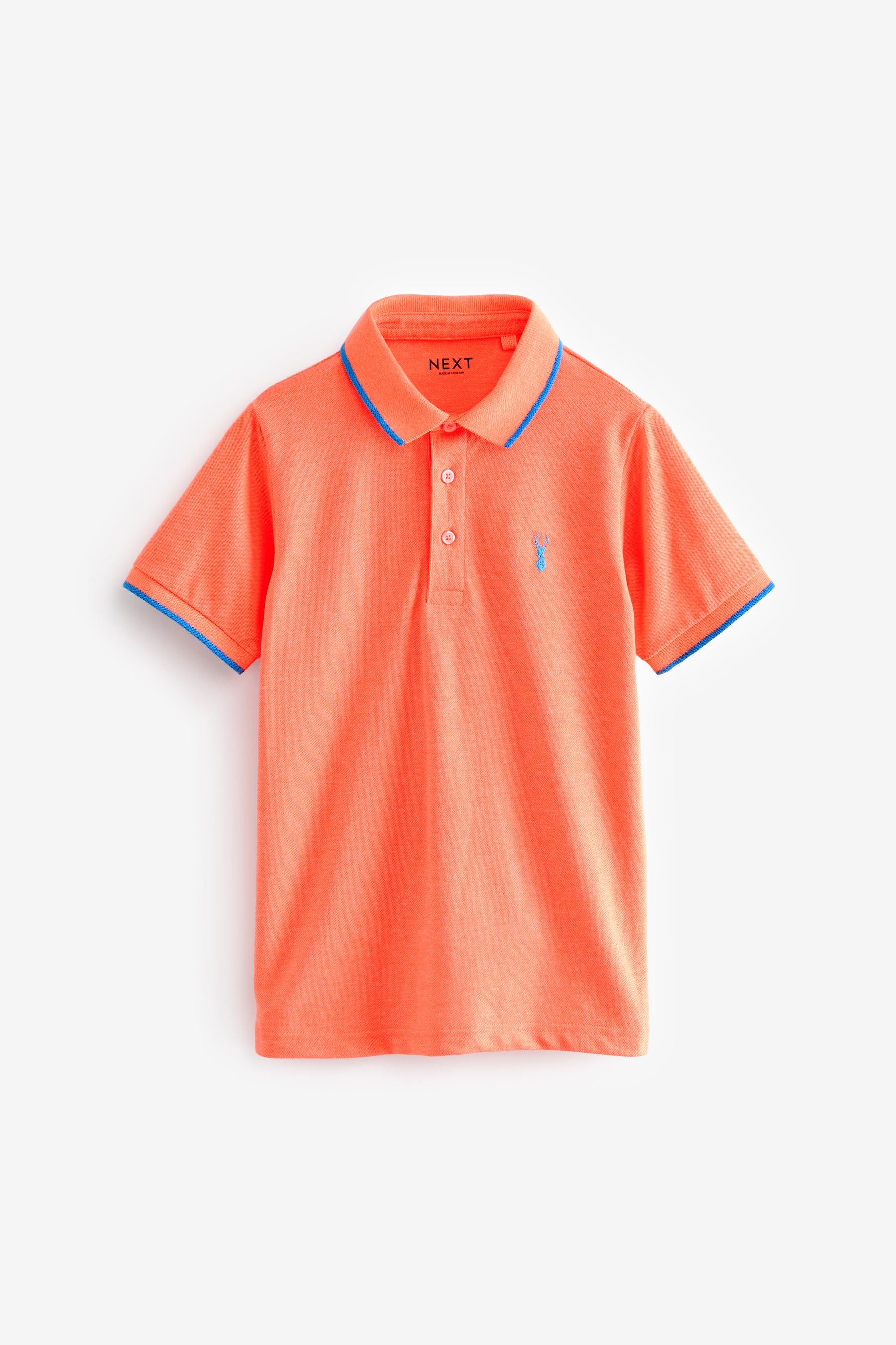 Orange Fluro Short Sleeve Polo Shirt (3-16yrs)