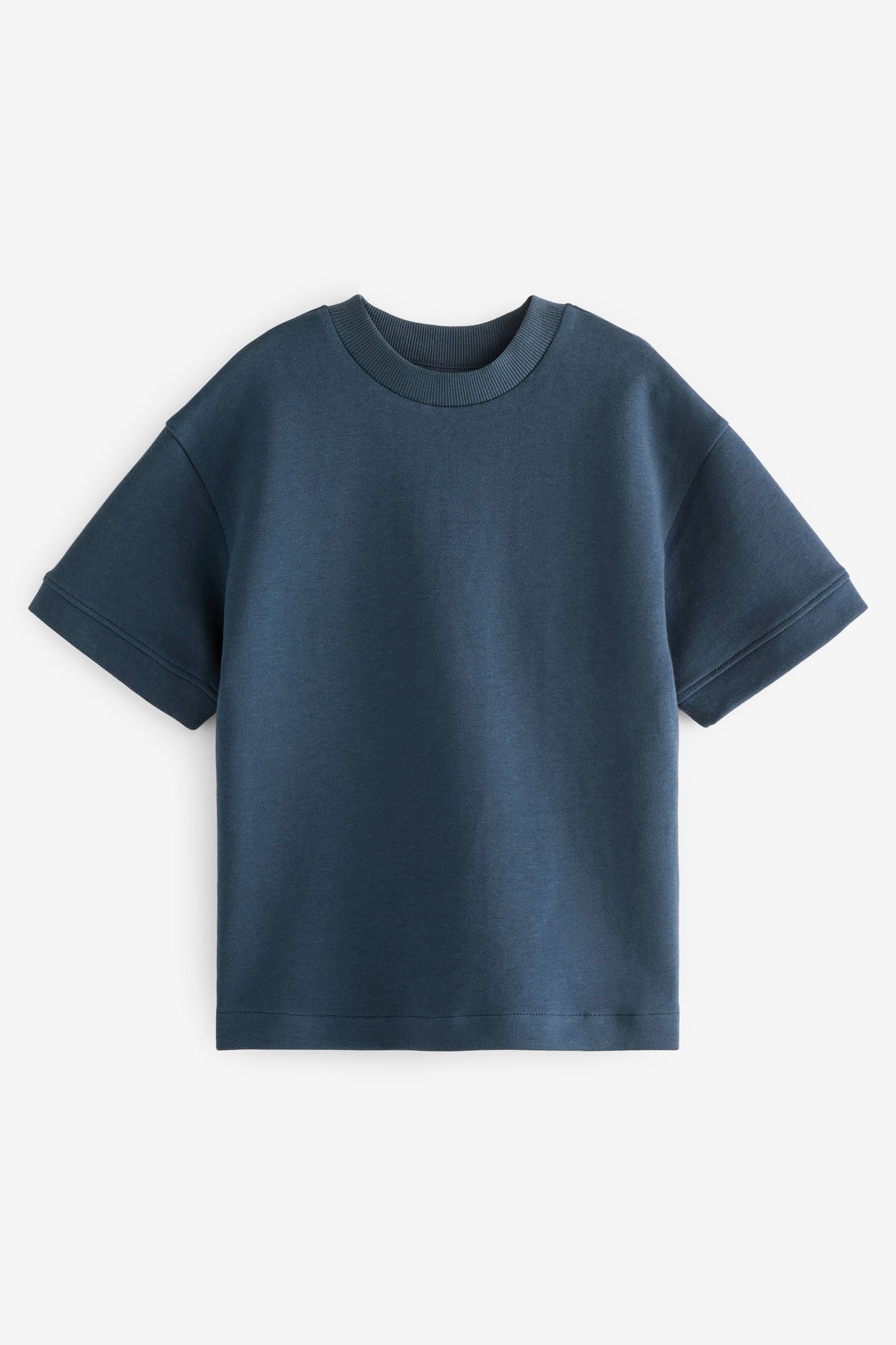 Navy Blue Relaxed Fit Heavyweight T-Shirt (3-16yrs)