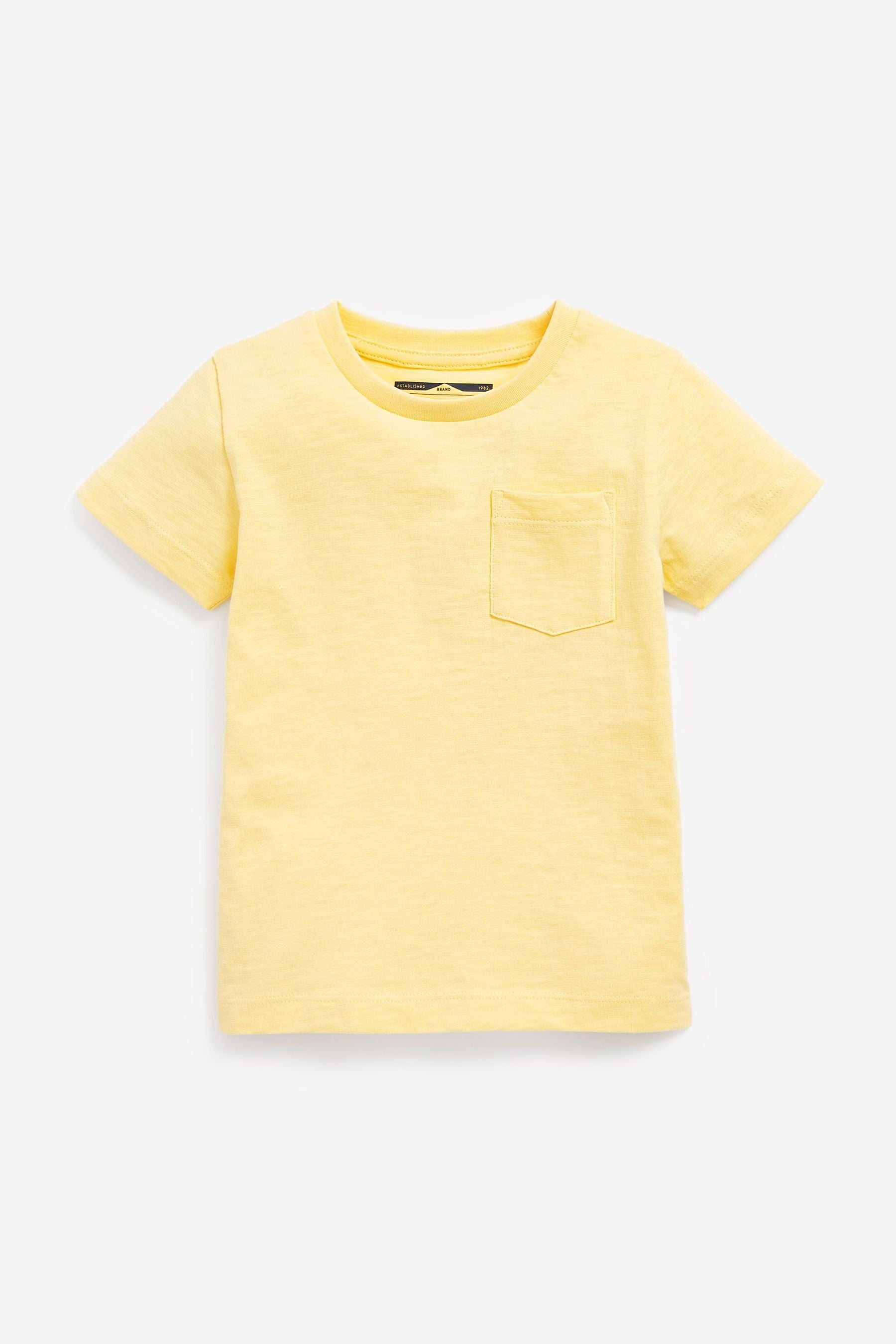 Yellow/Blue/Navy 3 Pack Plain T-Shirts (3mths-7yrs)