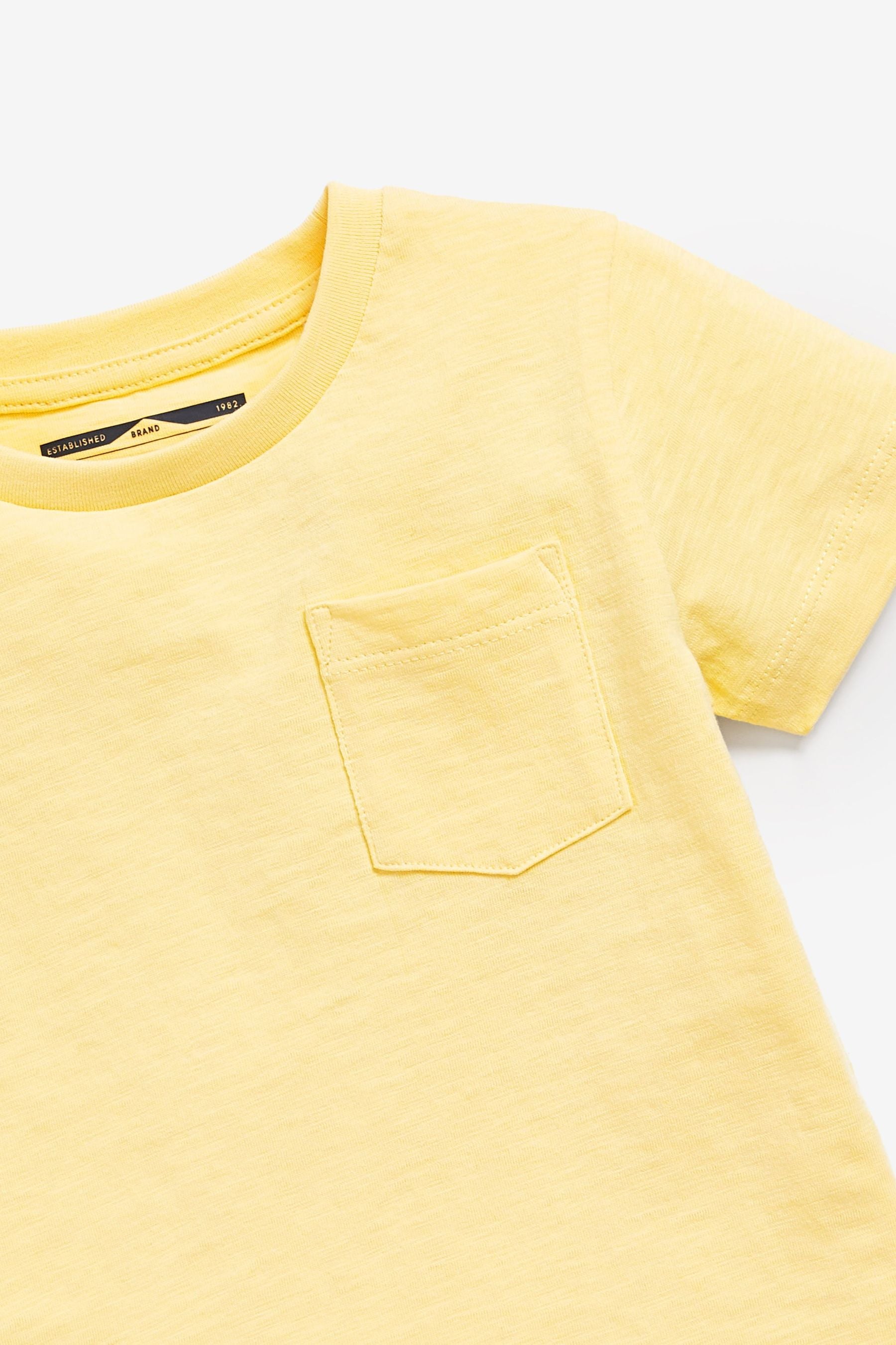 Yellow/Blue/Navy 3 Pack Plain T-Shirts (3mths-7yrs)