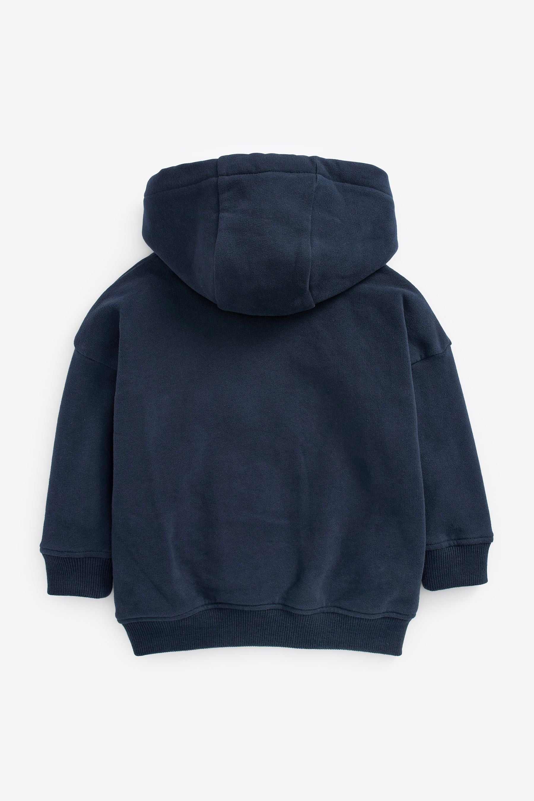 Navy Blue Soft Touch Jersey Hoodie (3mths-7yrs)