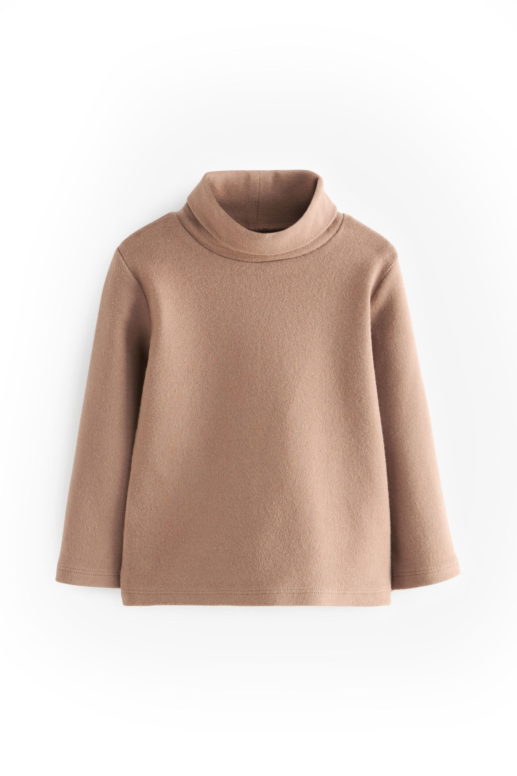 Brown Roll Neck Top (3mths-7yrs)