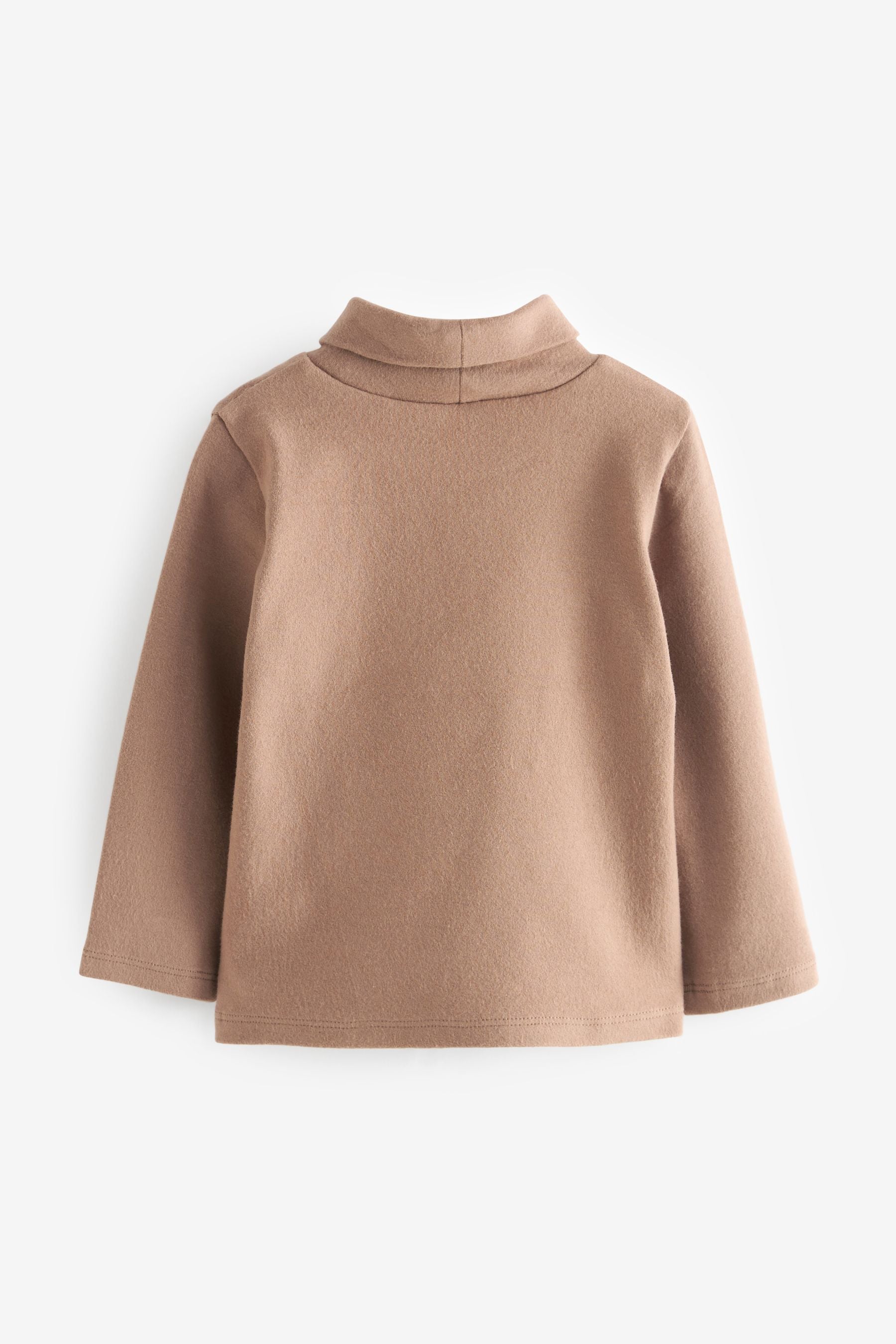 Brown Roll Neck Top (3mths-7yrs)