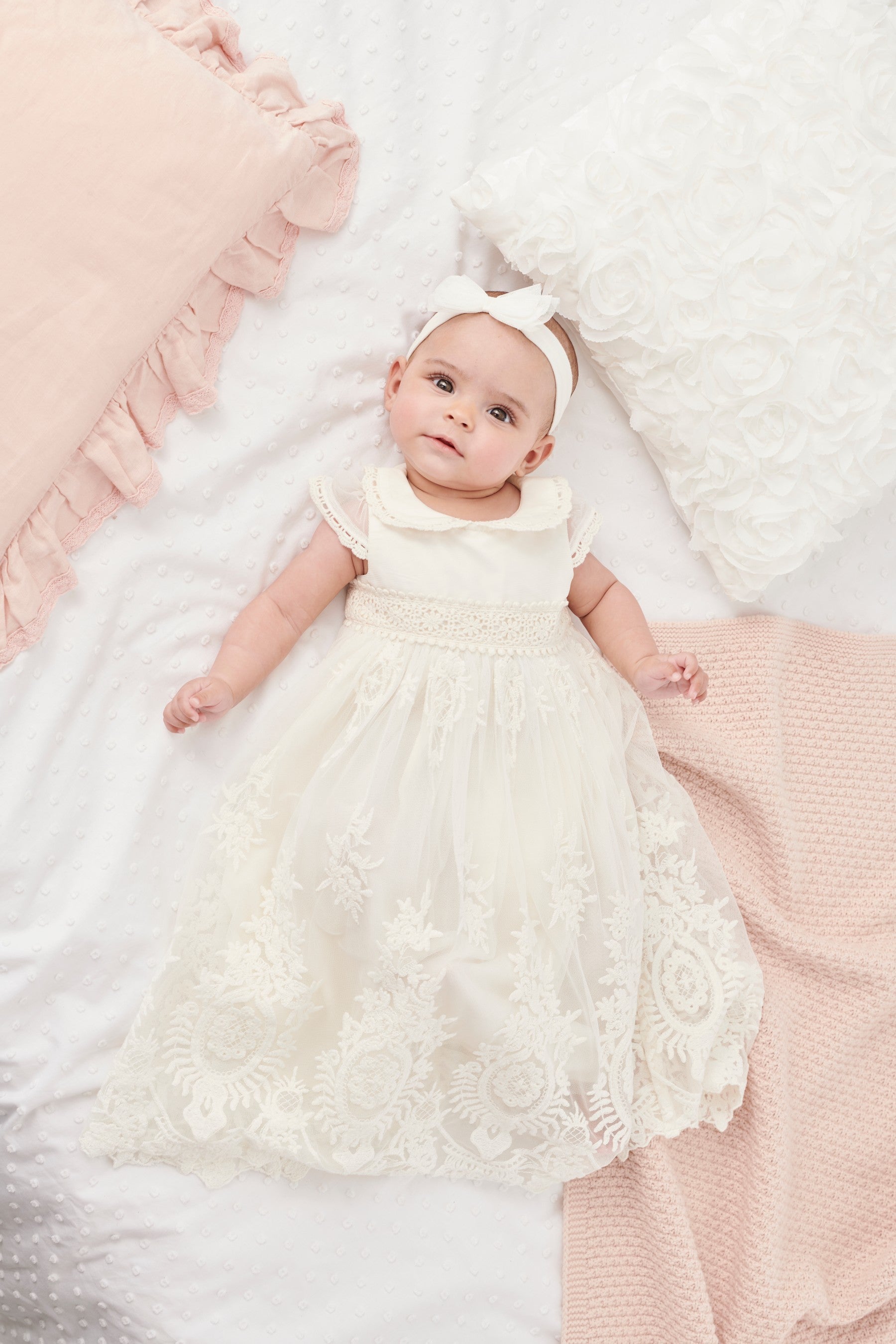 White Christening Baby Dress (0mths-2yrs)