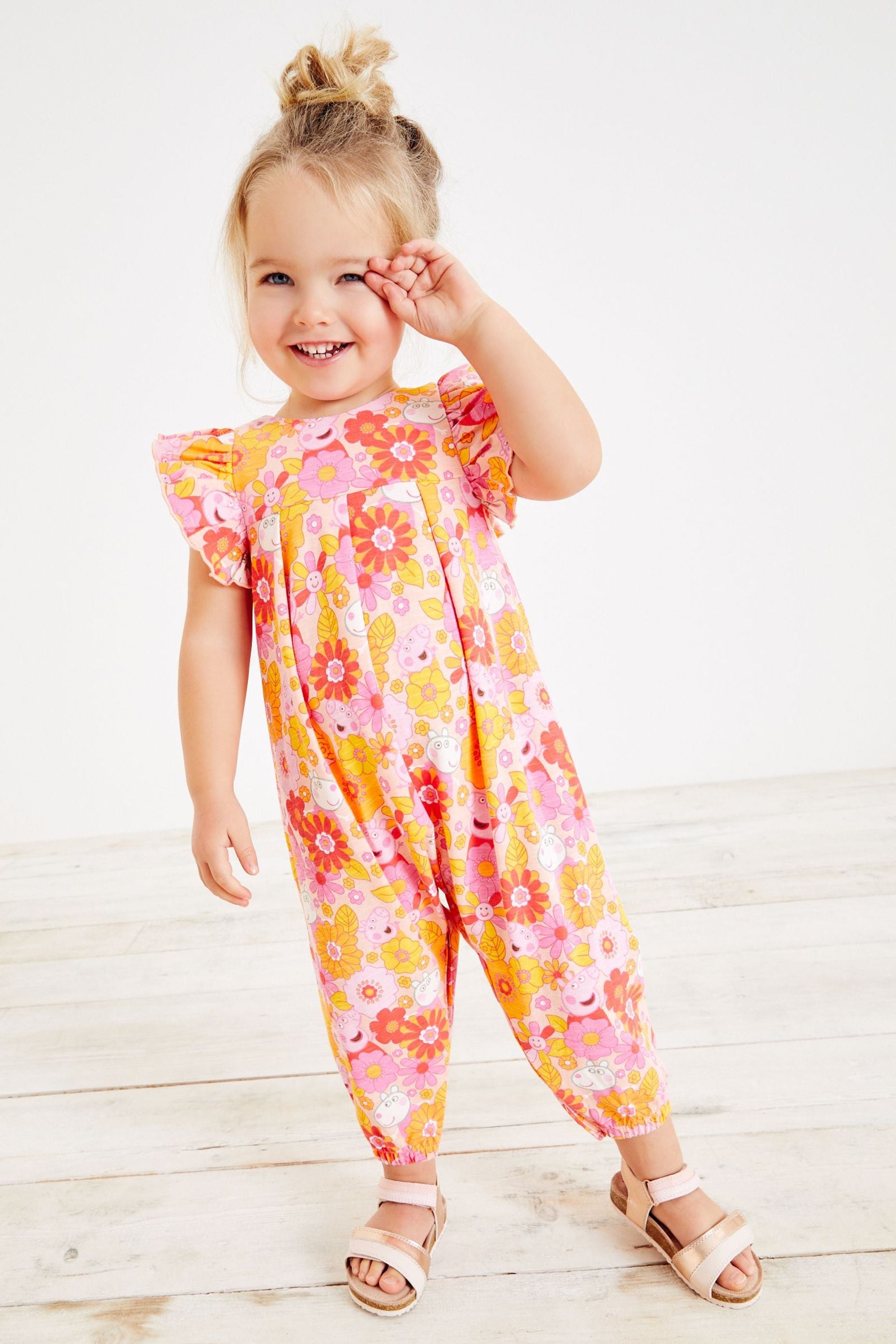 Peppa Pig Retro Floral Jumpsuit (3mths-7yrs)