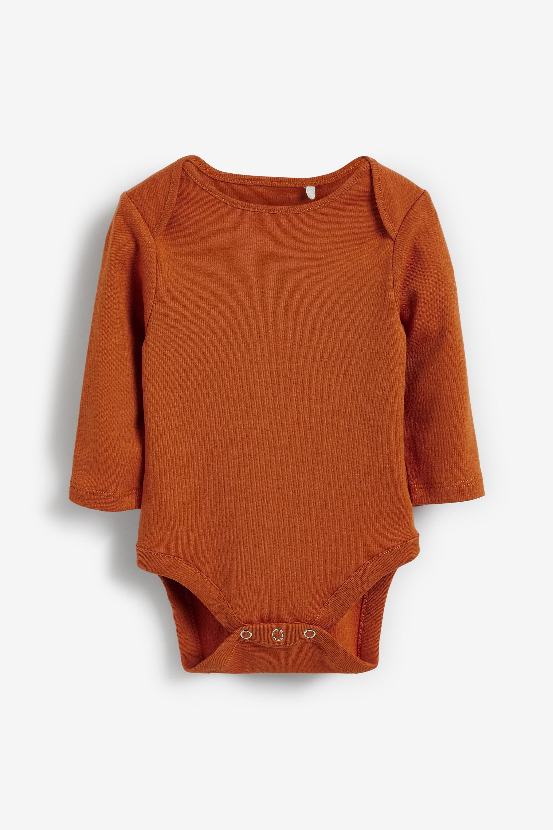 Tan Brown Baby 5 Pack Long Sleeve Bodysuits (0mths-3yrs)