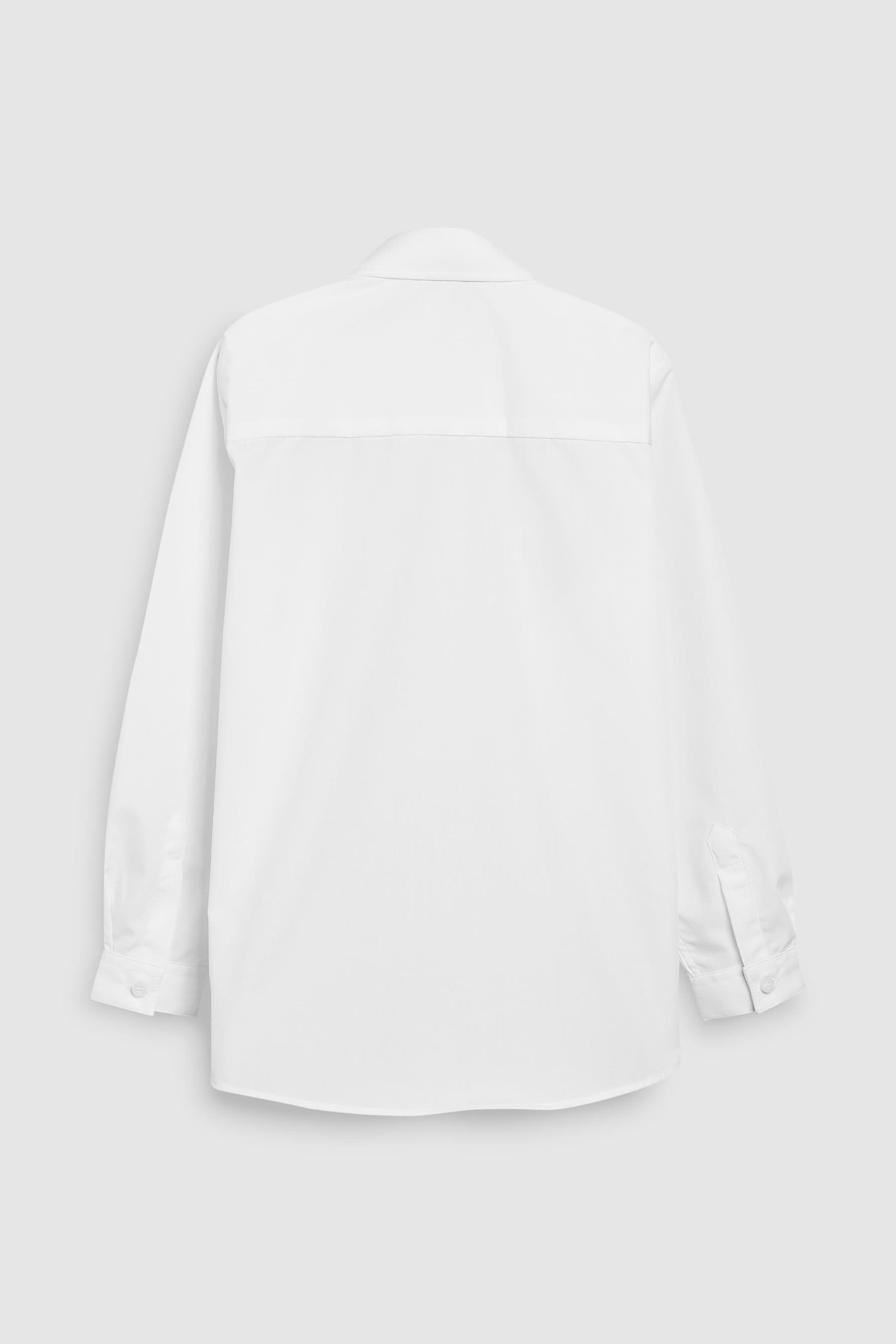 White 2 Pack Long Sleeve Formal School Shirts (3-18yrs)