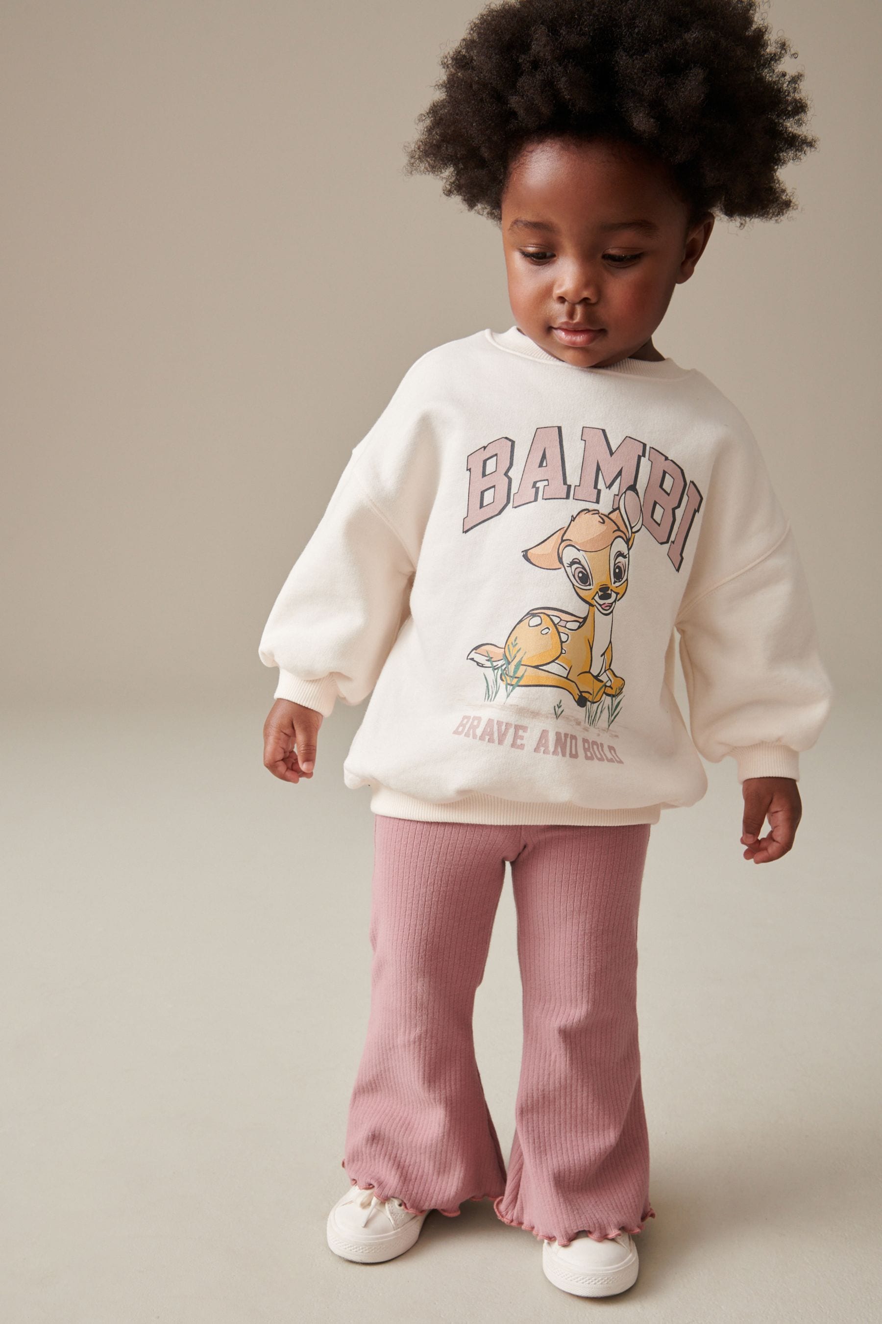 Neutral Bambi Sweat and Flared Leggings Set (3mths-7yrs)