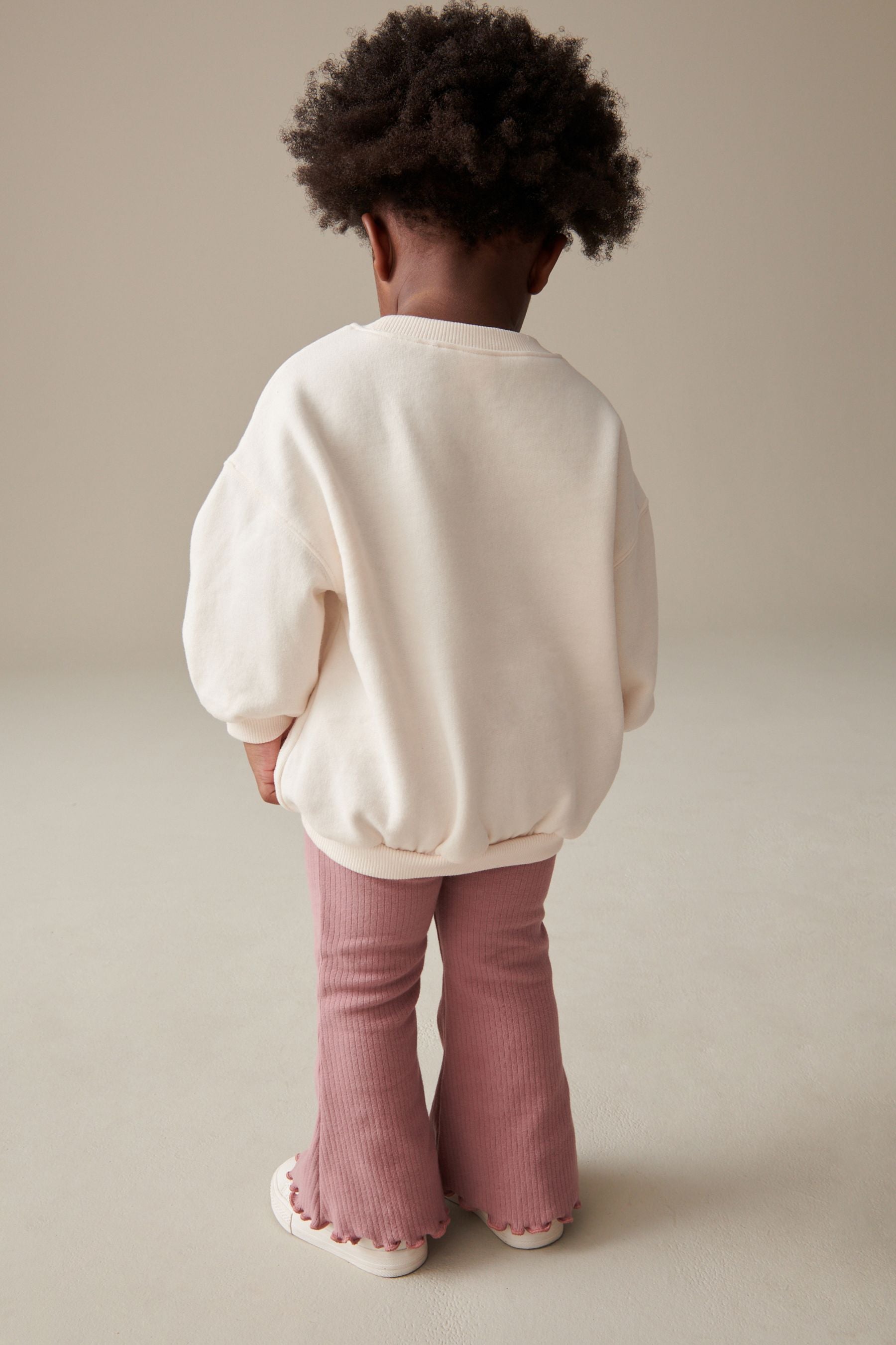 Neutral Bambi Sweat and Flared Leggings Set (3mths-7yrs)