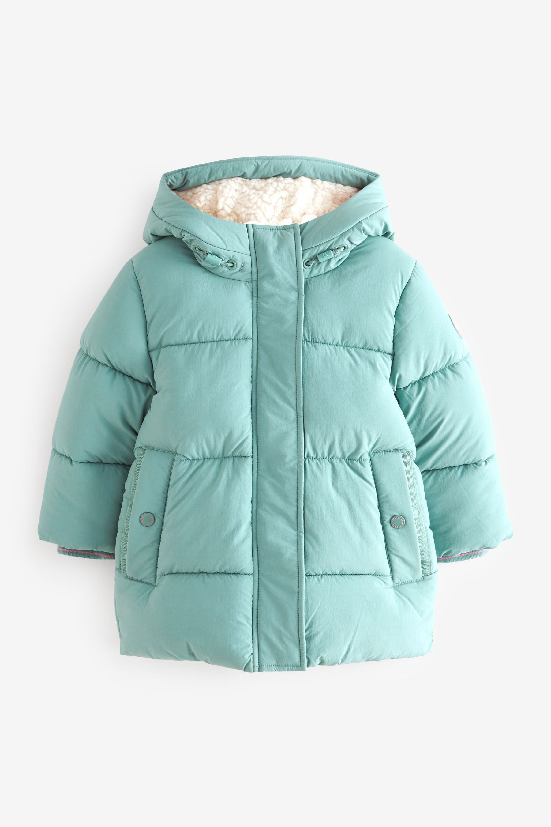 Teal Blue Shower Resistant Padded Coat (3mths-7yrs)