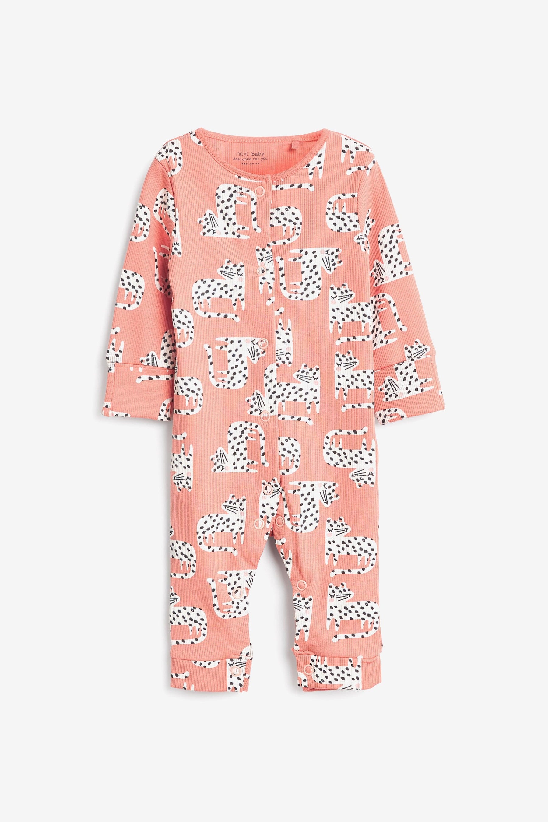 Pink Character Baby 3 Pack Footless Sleepsuits (0mths-3yrs)