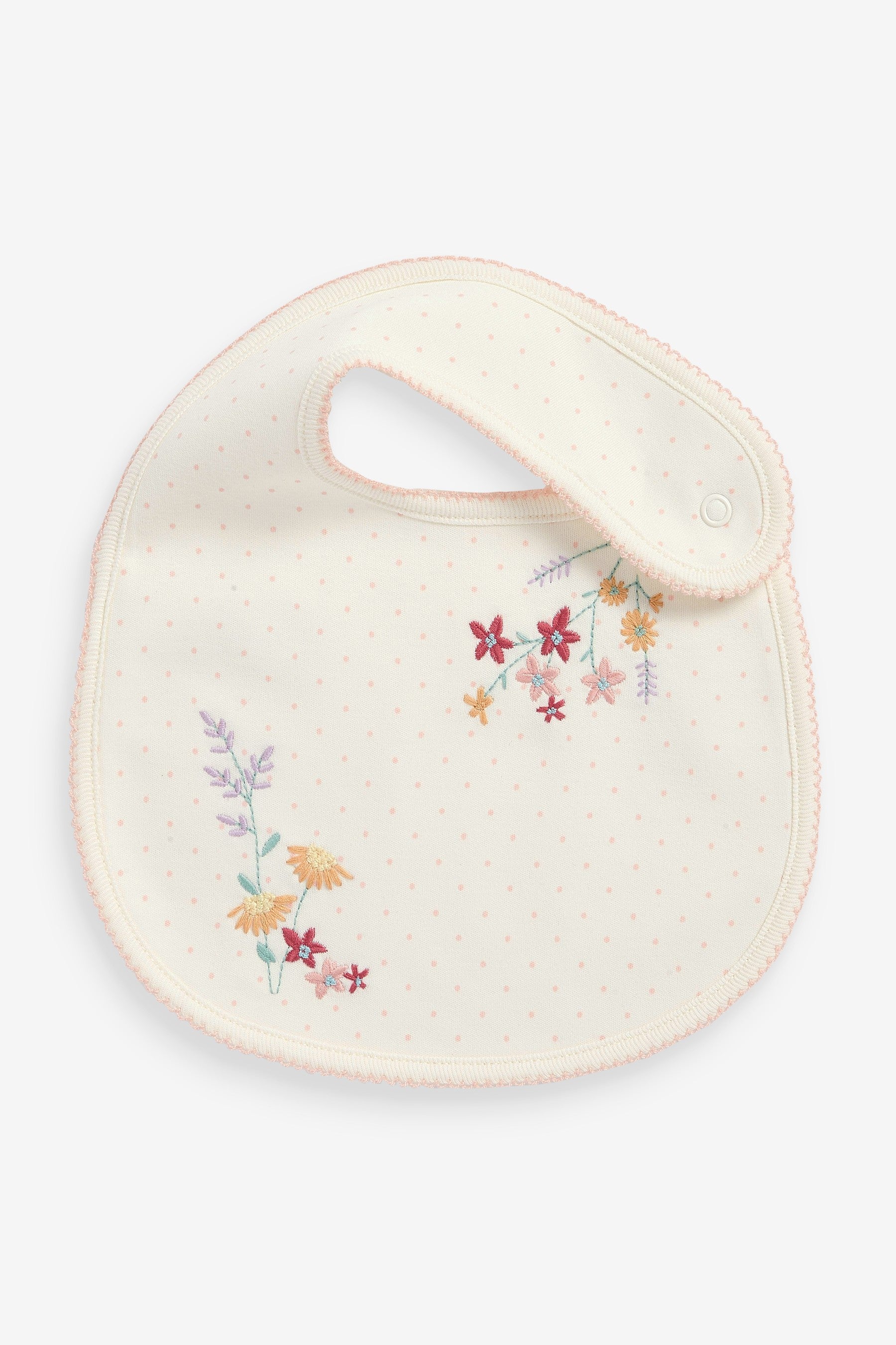 Pink Floral 3 Pack Baby Bibs