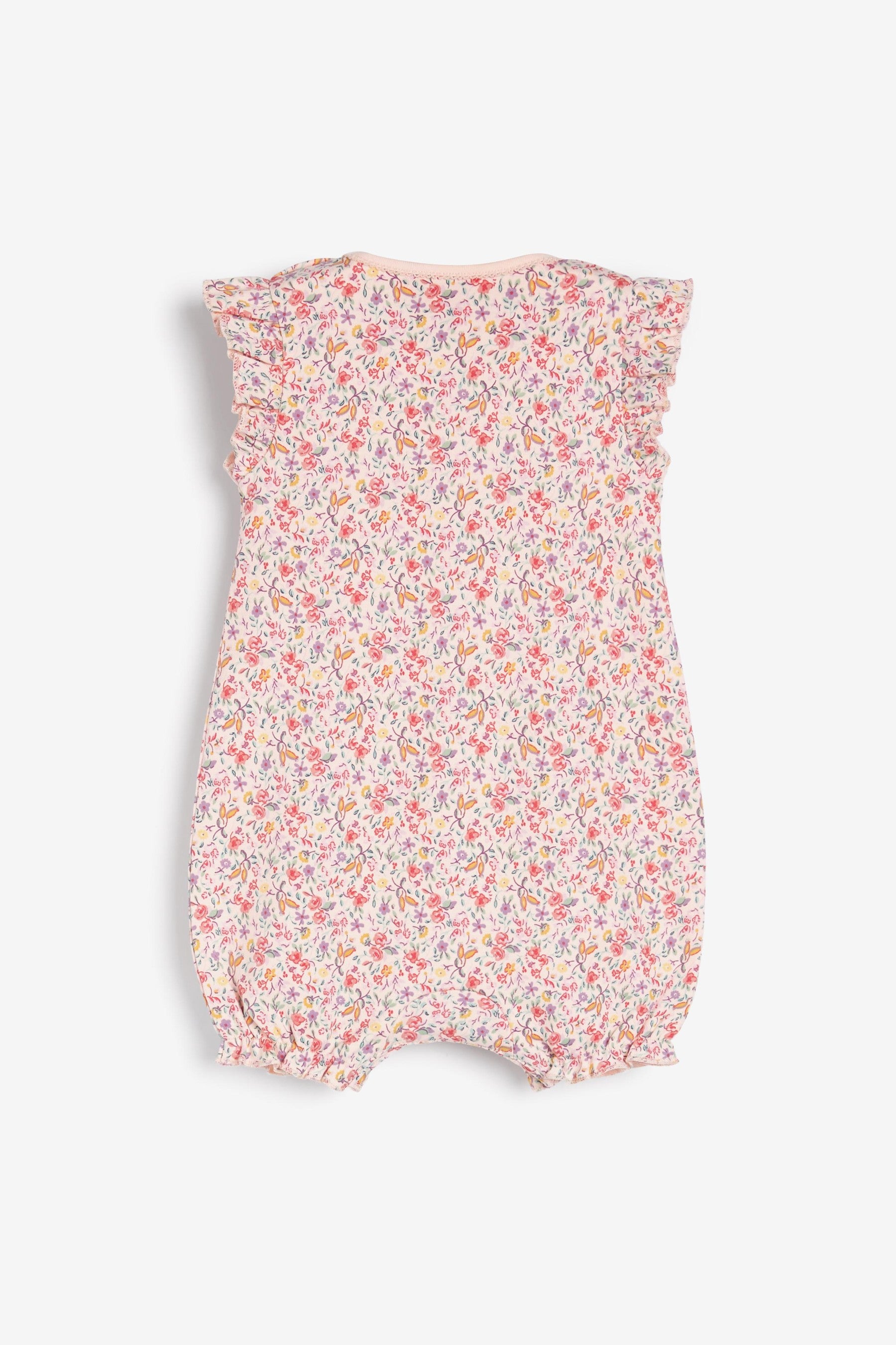 Pink 4 Pack Pretty Baby Rompers (0mths-3yrs)