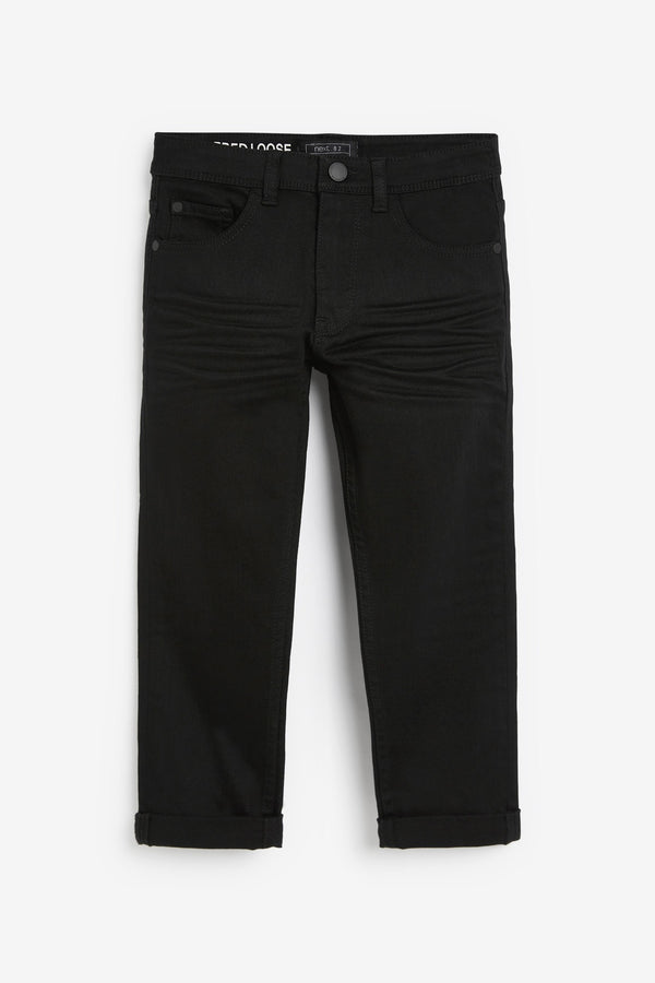 Black Cotton Rich Stretch Jeans (3-17yrs)