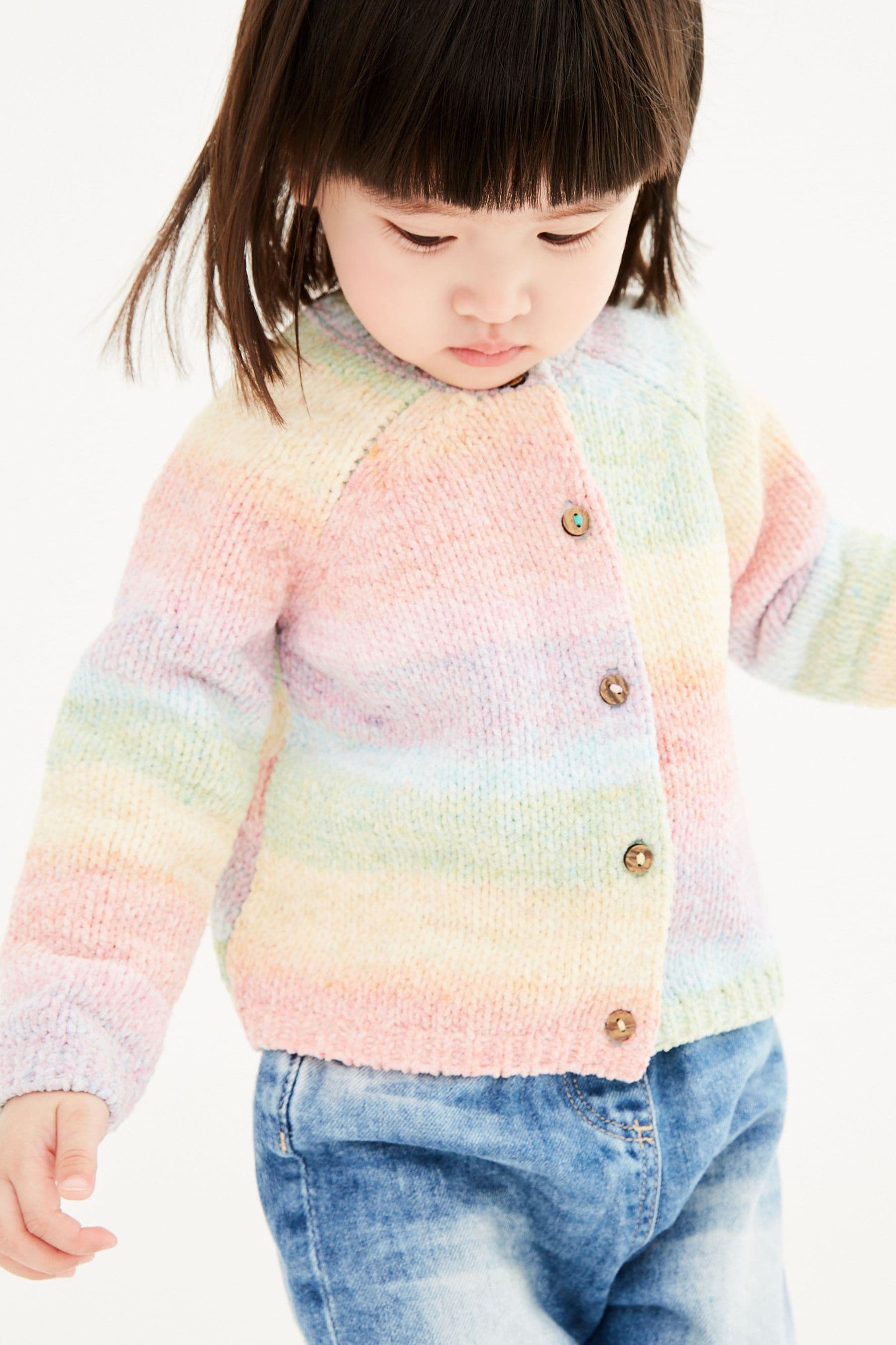 Rainbow Super Soft Chenille Cardigan (3mths-7yrs)