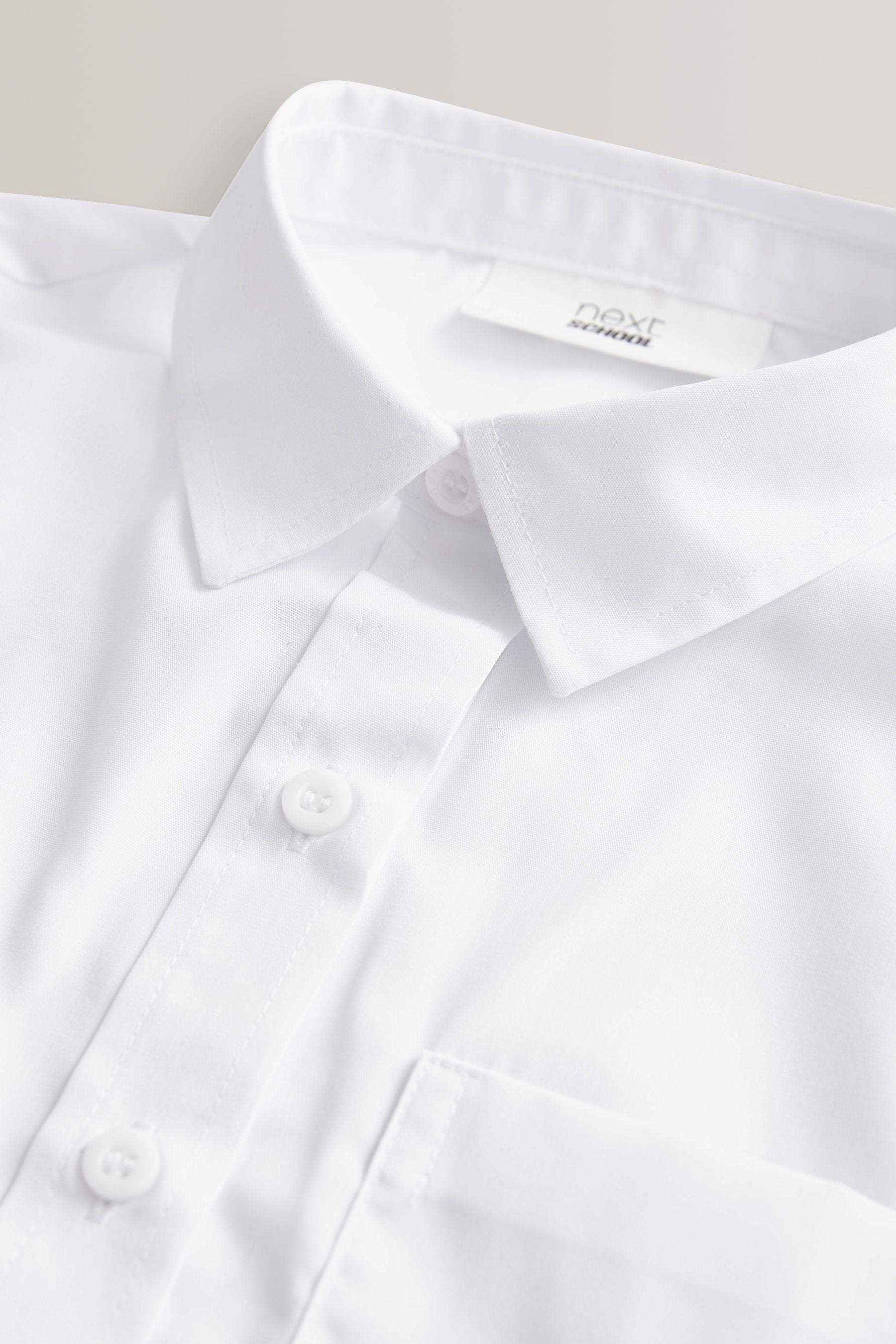 White 5 Pack Puff Sleeve School Shirts (3-16yrs)