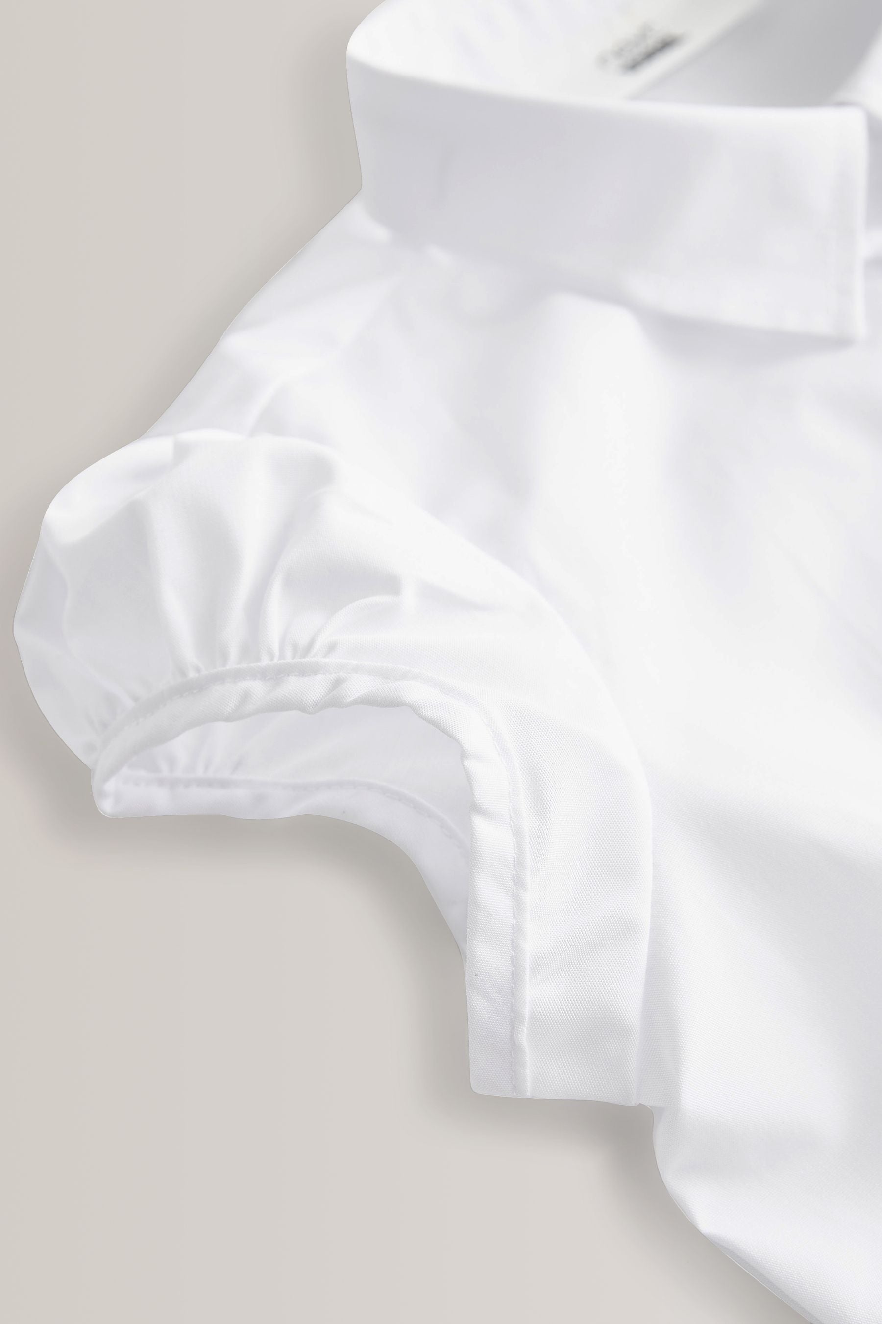 White 5 Pack Puff Sleeve School Shirts (3-16yrs)