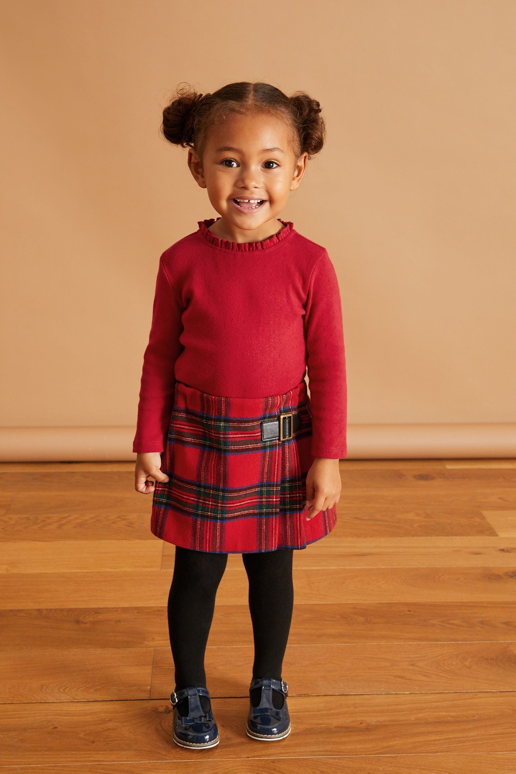 Red Kilt Skirt & Tights Set (3mths-10yrs)