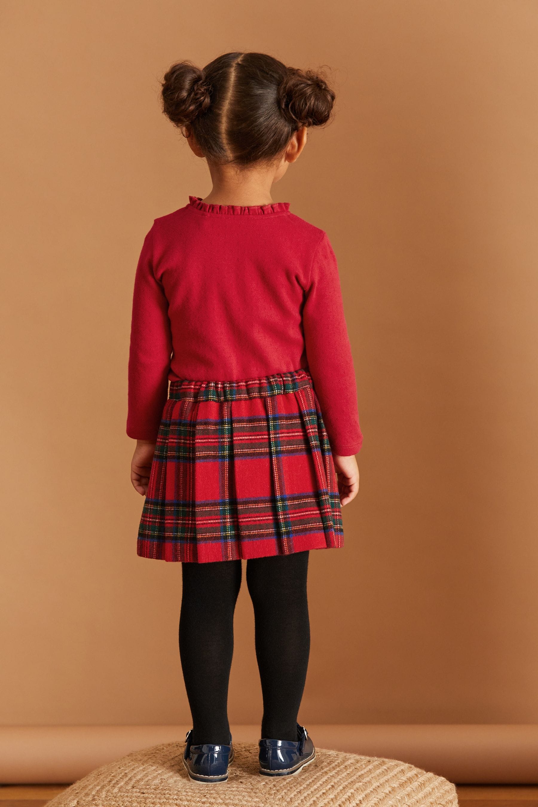 Red Kilt Skirt & Tights Set (3mths-10yrs)