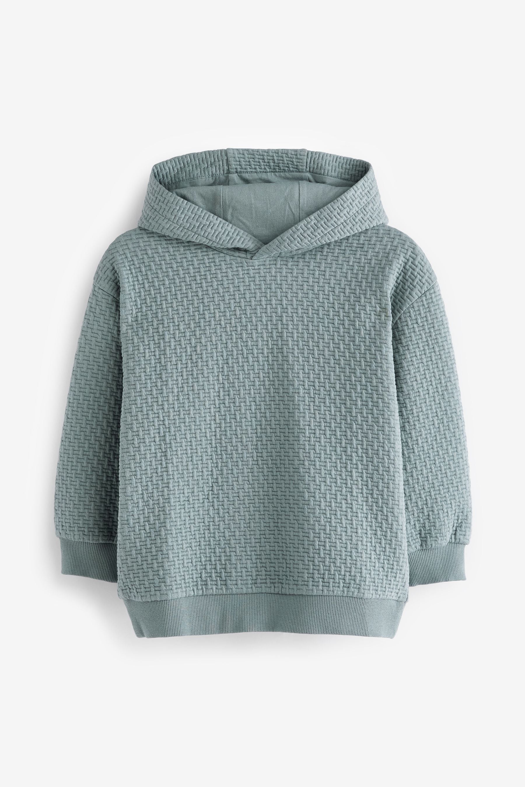 Mineral Blue Textured Hoodie (3-16yrs)